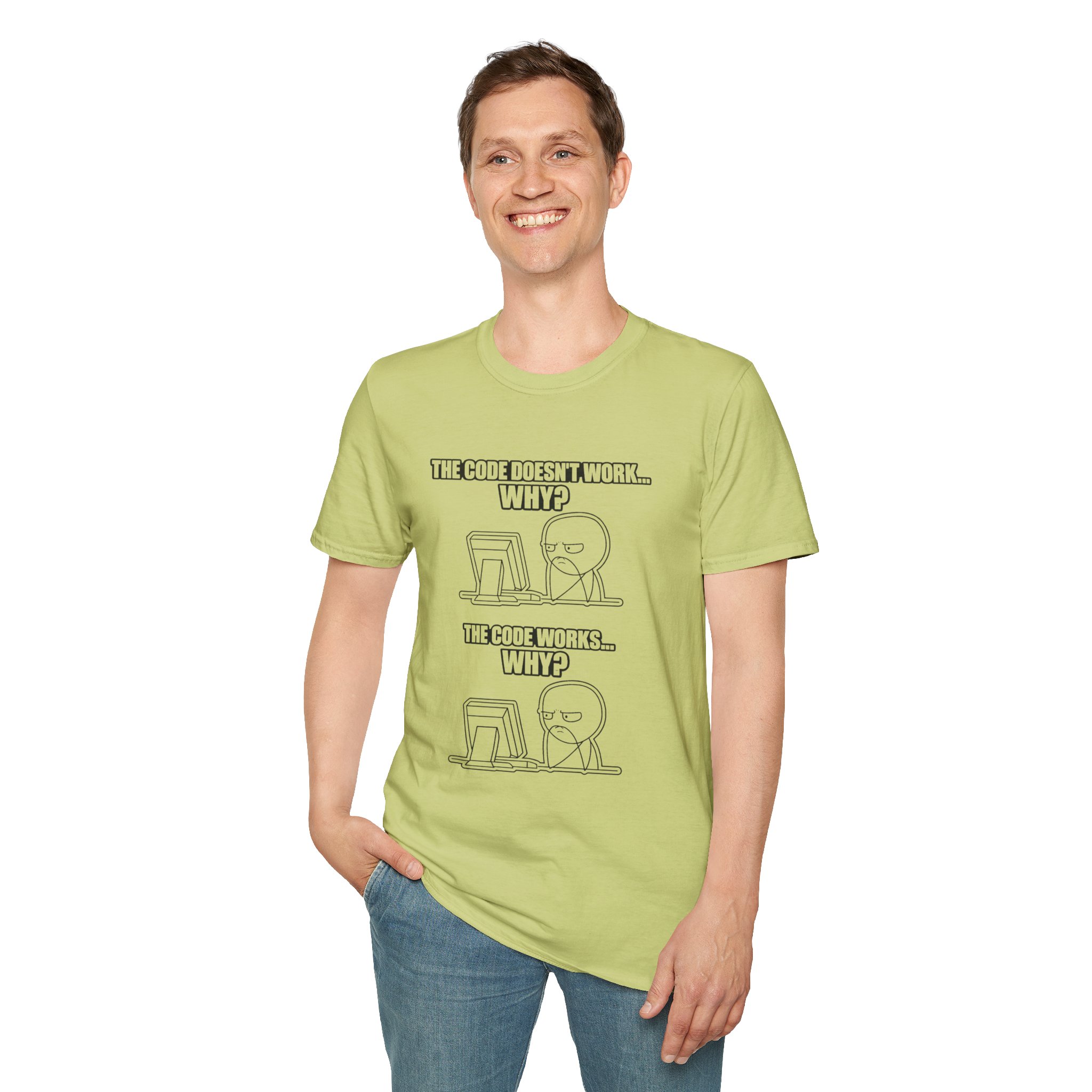 Now That Is a Powerful Cat — Funny AI Meme T-Shirt for Tech Nerds - Image 160