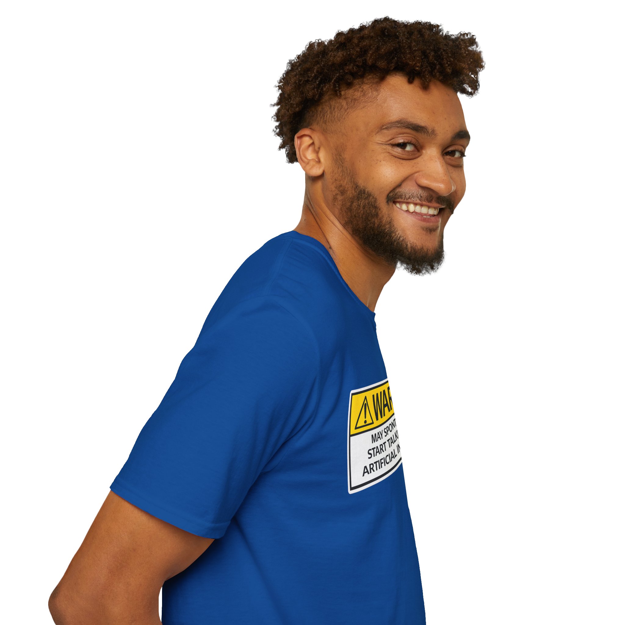 Warning May Talk About AI Tee | Funny Artificial Intelligence Shirt - Image 88