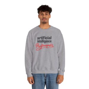 Artificial Intelligence Programmer Sweatshirt | Bold Script Developer Hoodie