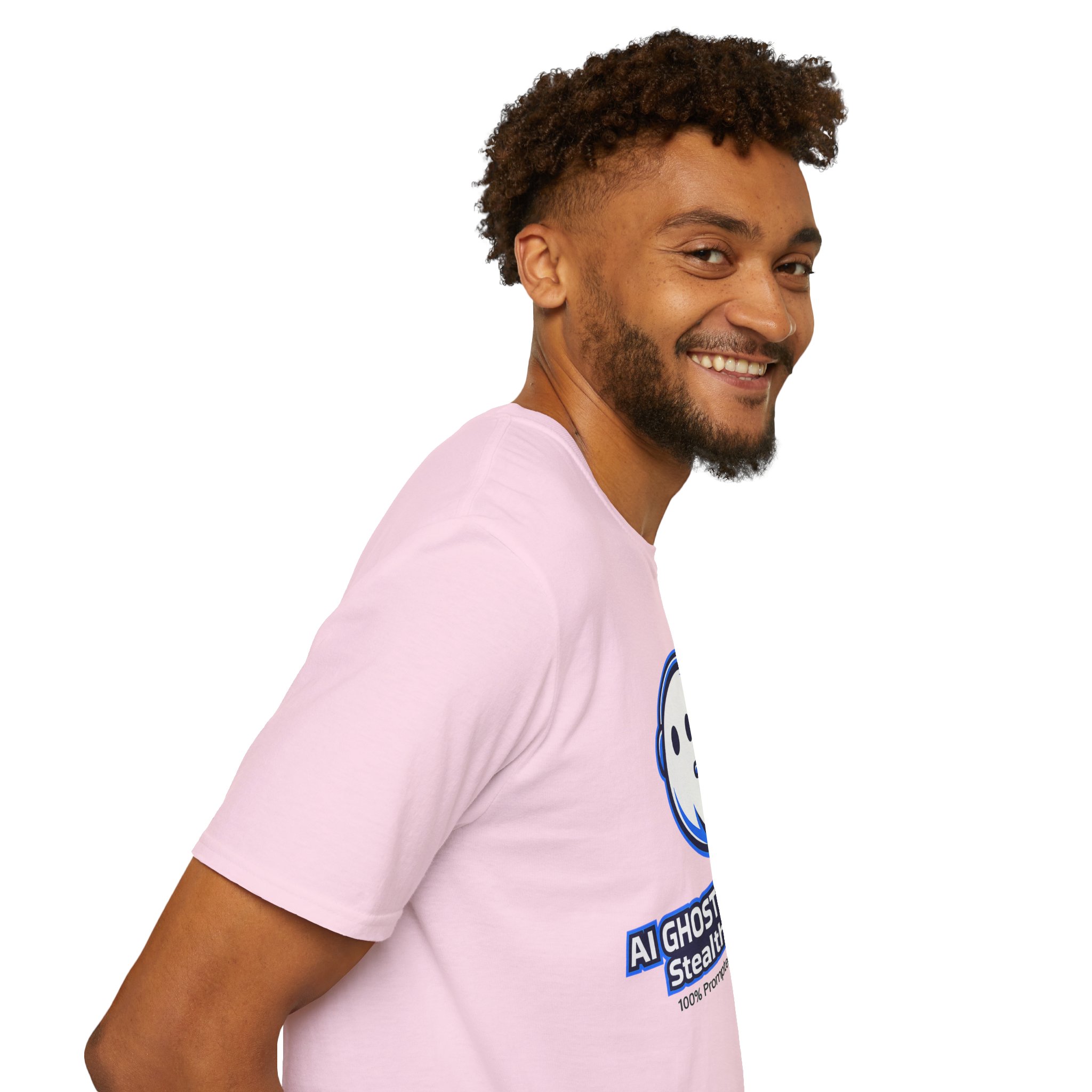 AI Ghost Worker Stealth Mode – 100% Prompted 0% Present Funny T-Shirt - Image 97
