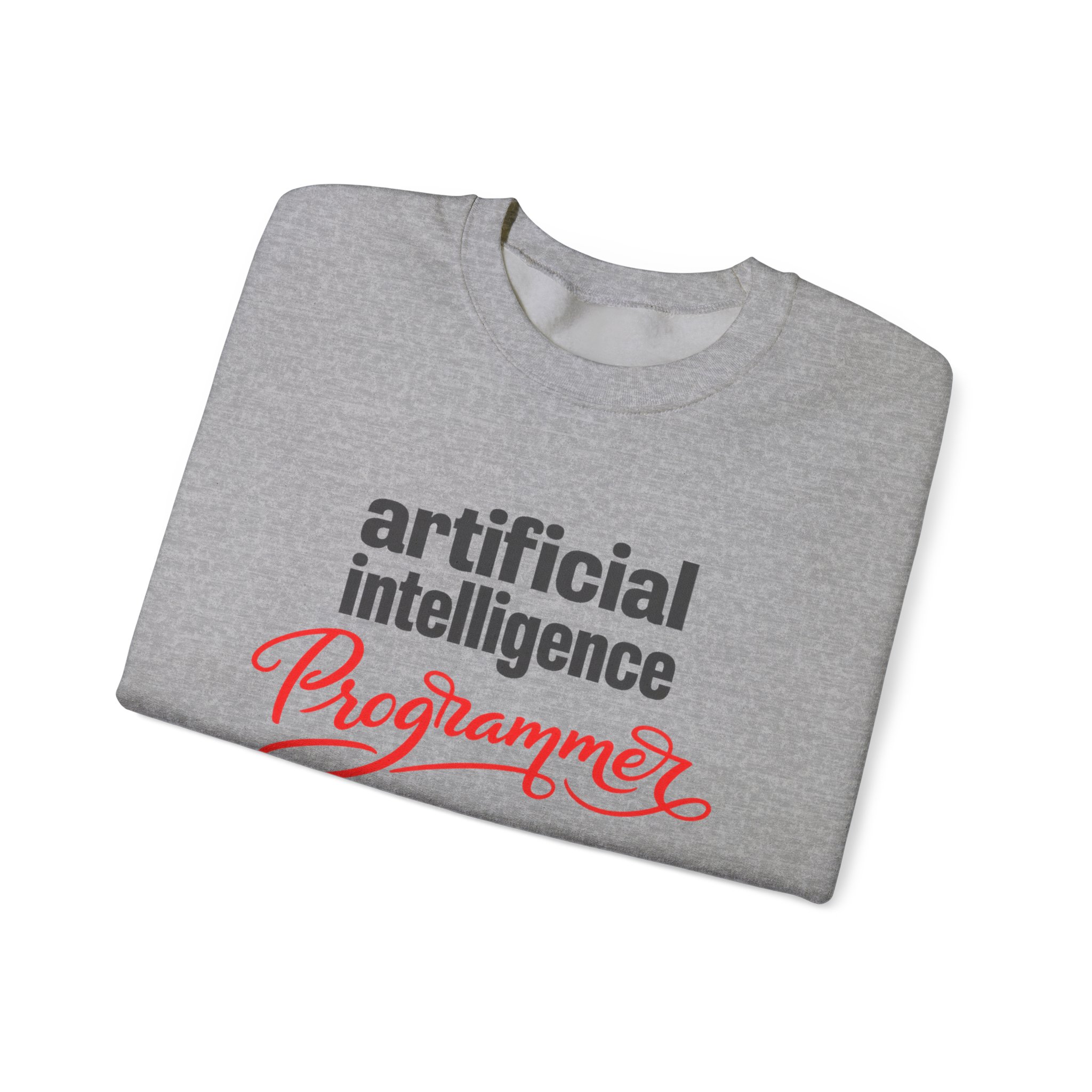 Artificial Intelligence Programmer Sweatshirt | Bold Script Developer Hoodie - Image 4