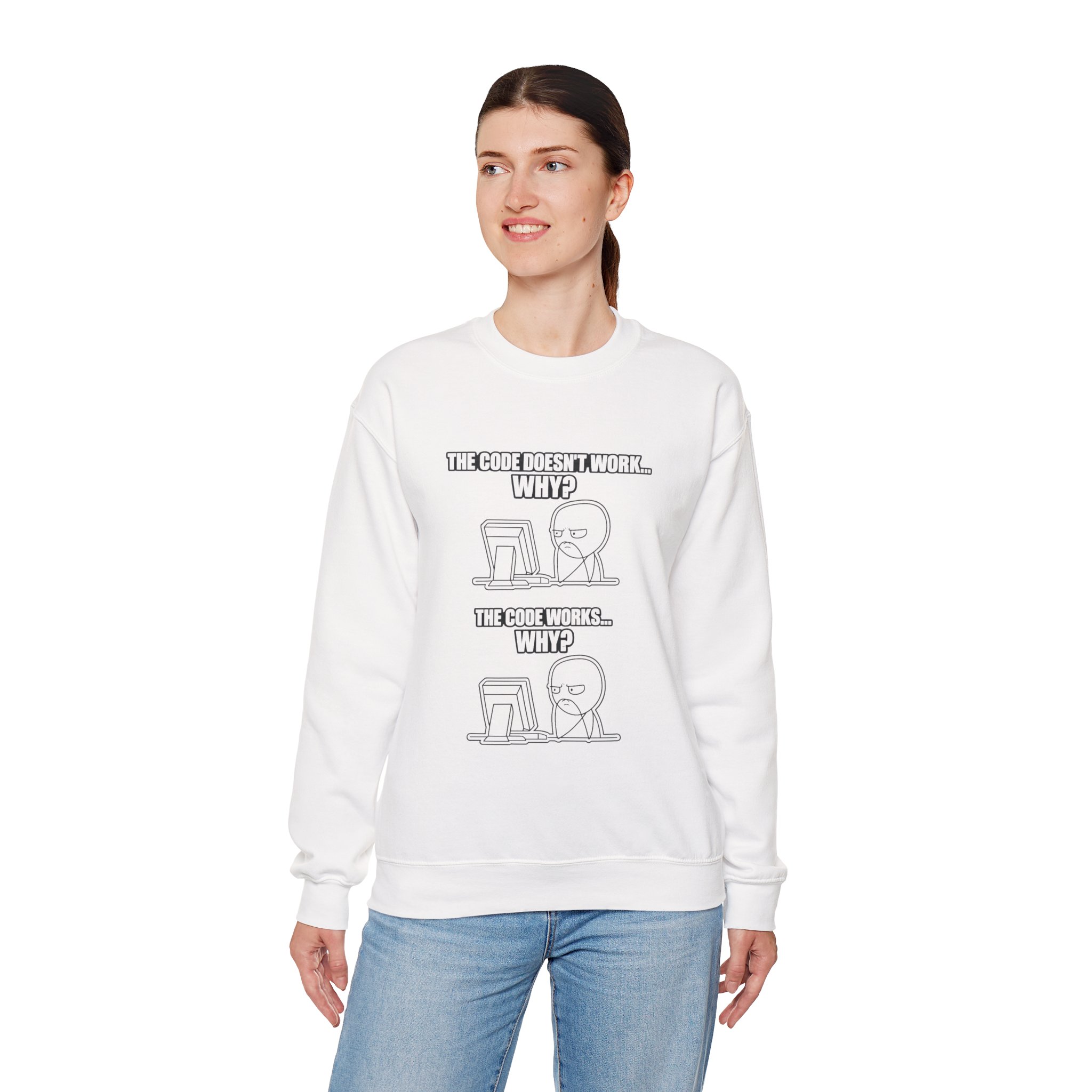 Now That Is a Powerful Cat — AI Meme Sweatshirt for Developers & Tech Fans - Image 14
