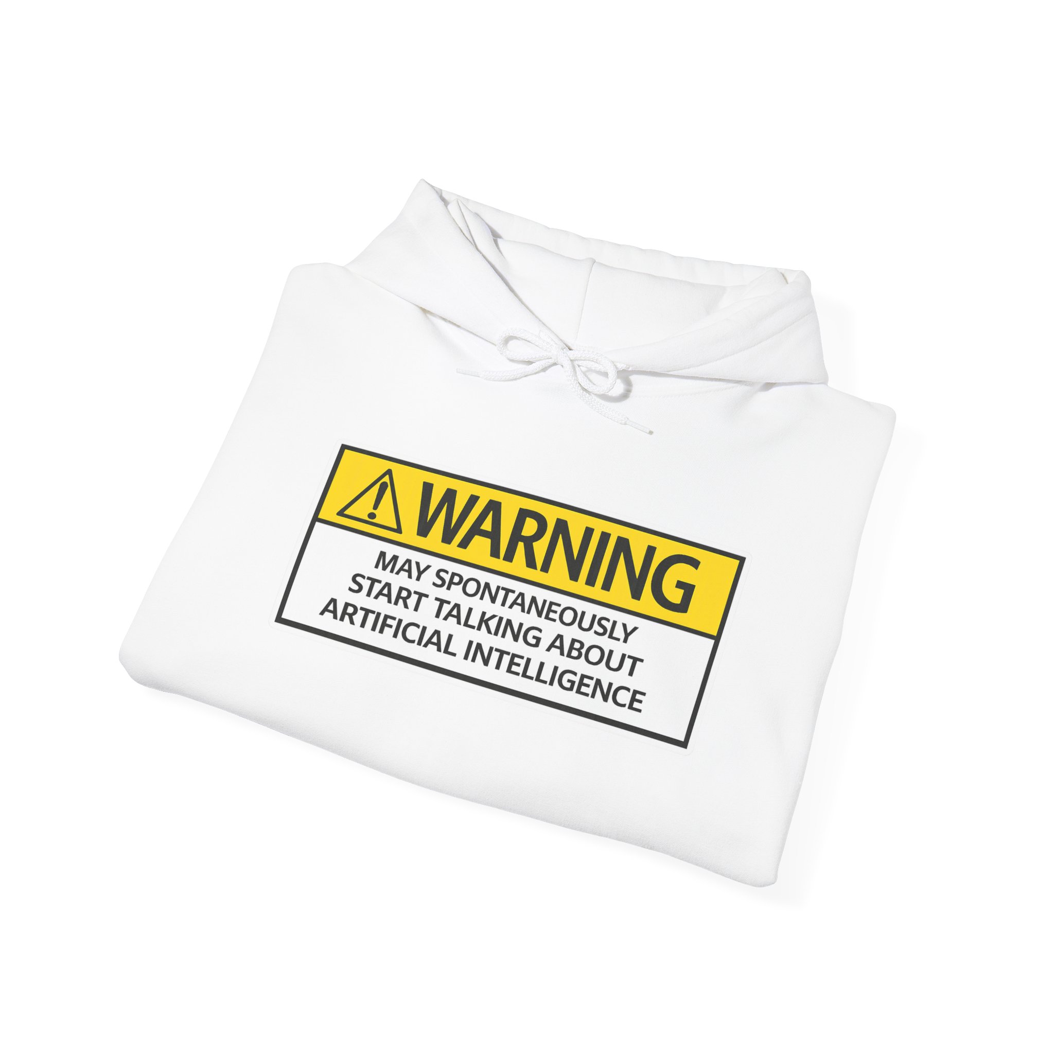 Warning May Talk About AI Hoodie | Funny Artificial Intelligence Sweatshirt - Image 17