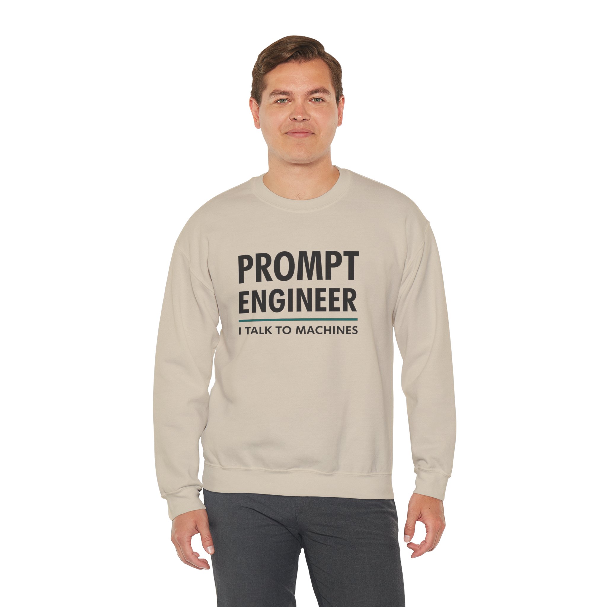 Prompt Engineer I Talk To Machines – Funny AI Job Title Crewneck - Image 33
