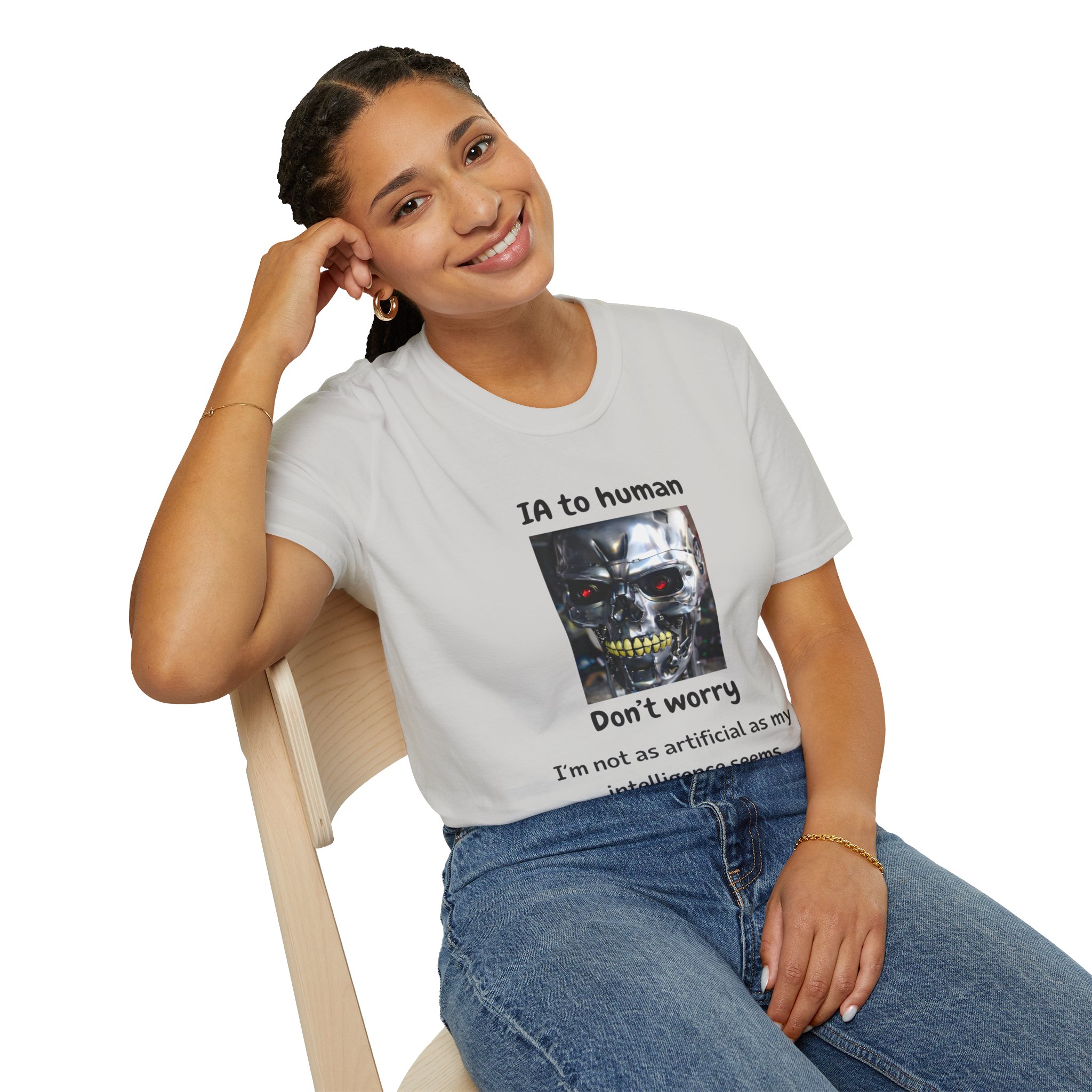 IA to Human Don't Worry — Funny AI Humor T-Shirt for Tech & Developers - Image 41