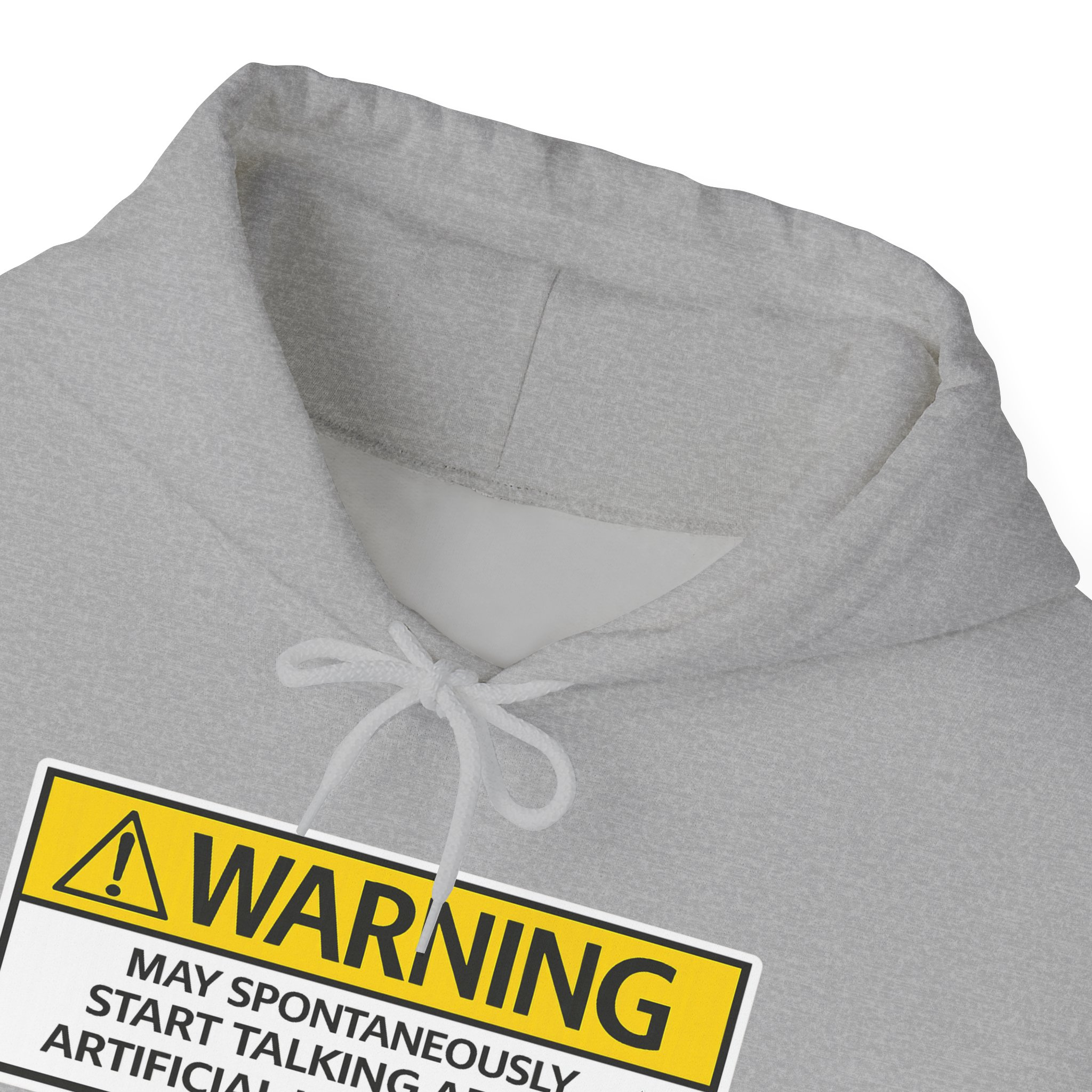 Warning May Talk About AI Hoodie | Funny Artificial Intelligence Sweatshirt - Image 60