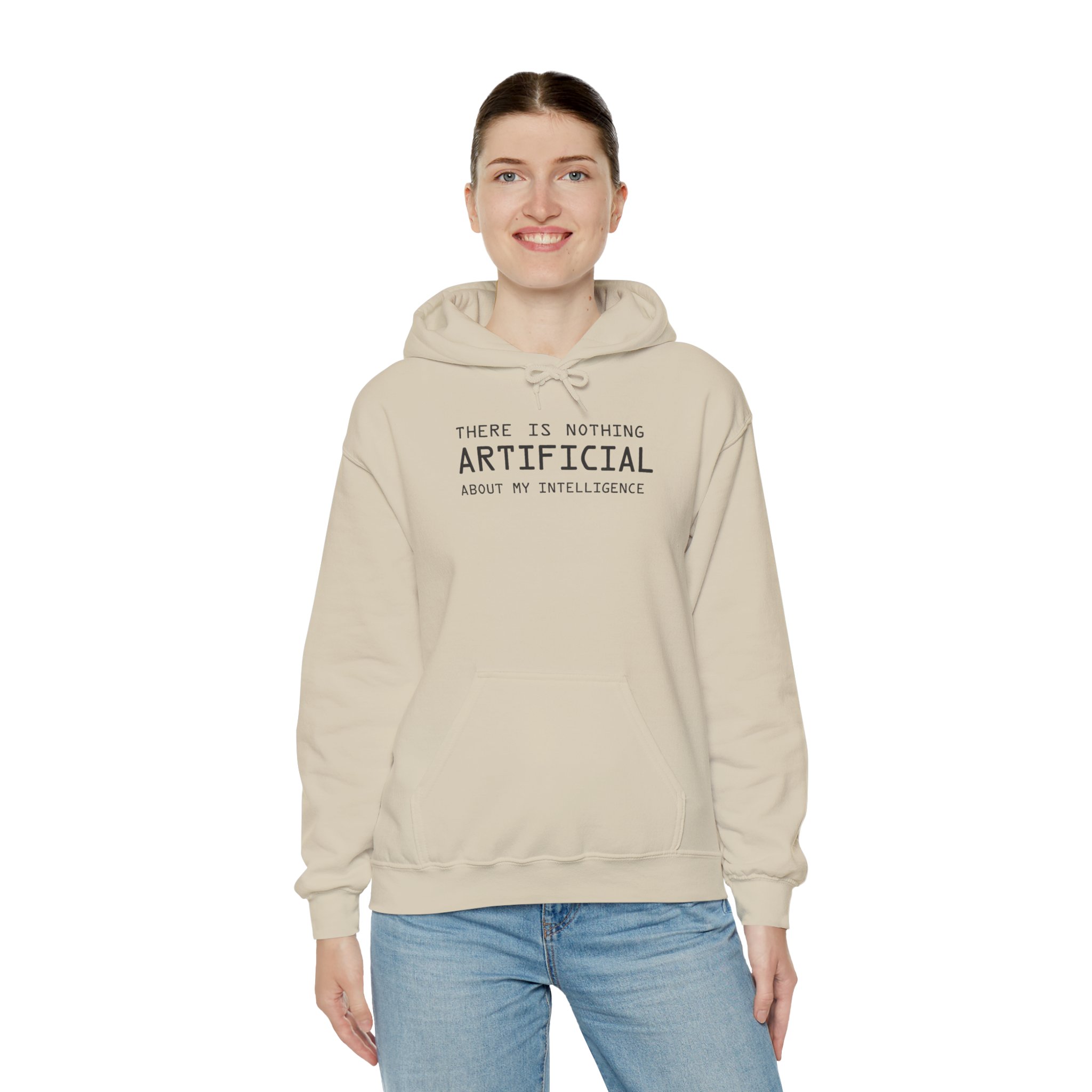 There Is Nothing Artificial About My Intelligence – Funny AI Hoodie - Image 9