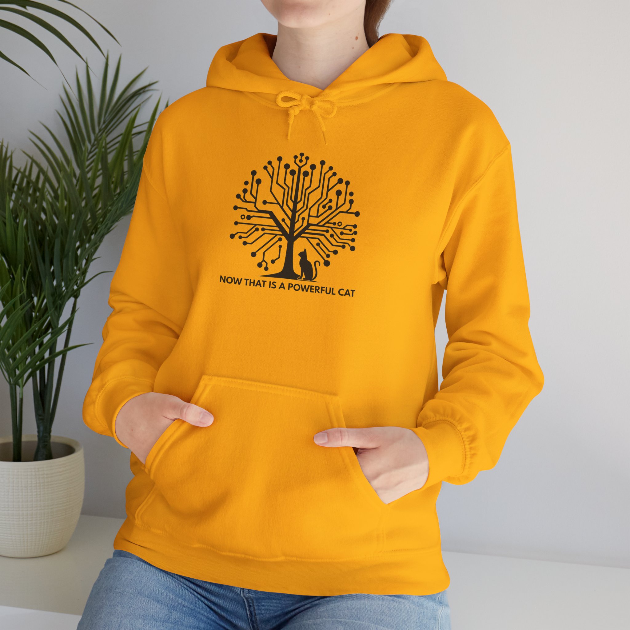 Neural Tree Cat Hoodie | AI Nature Pullover for Developers & Cat Lovers - Image 53