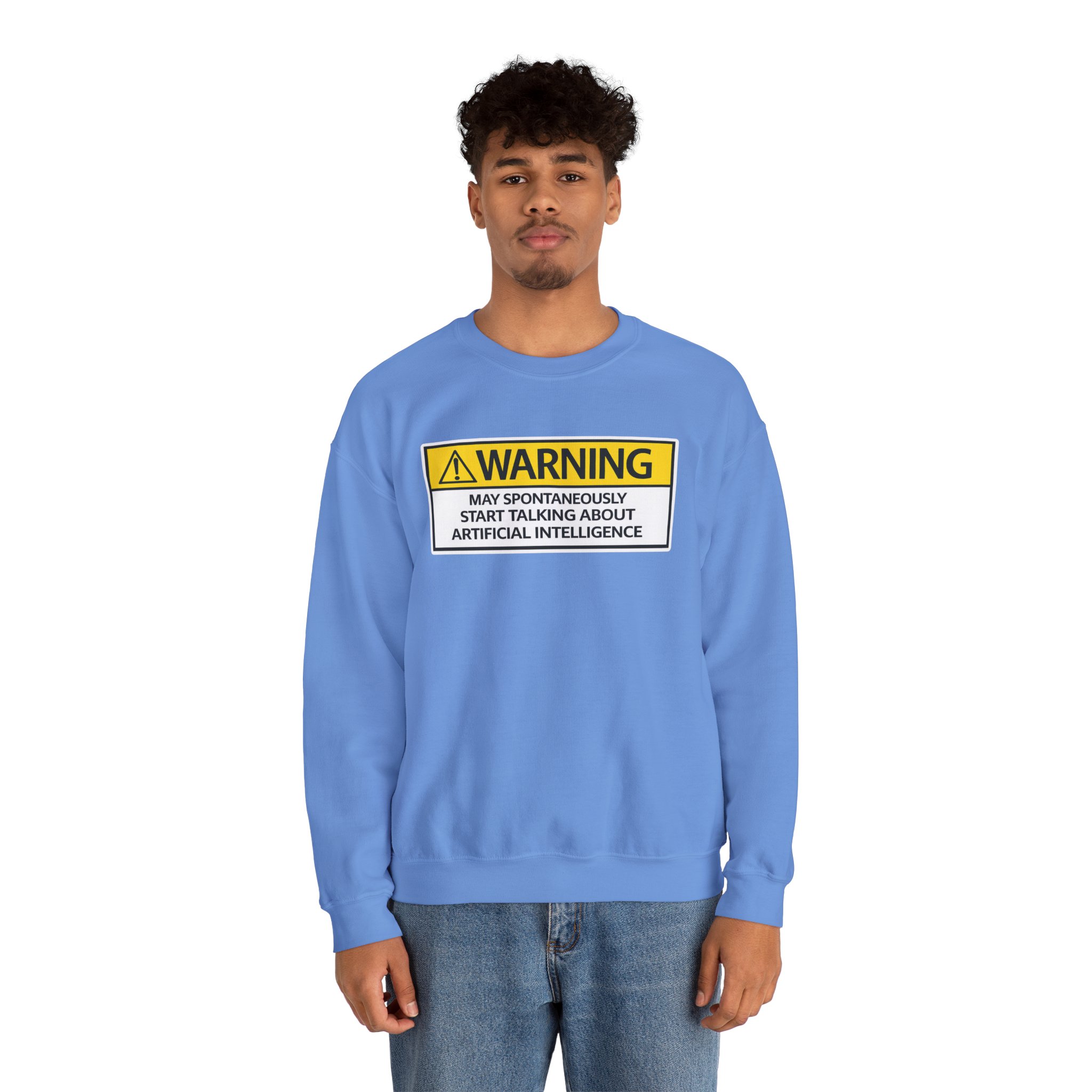 Warning May Talk About AI Sweatshirt | Funny Artificial Intelligence Hoodie - Image 75