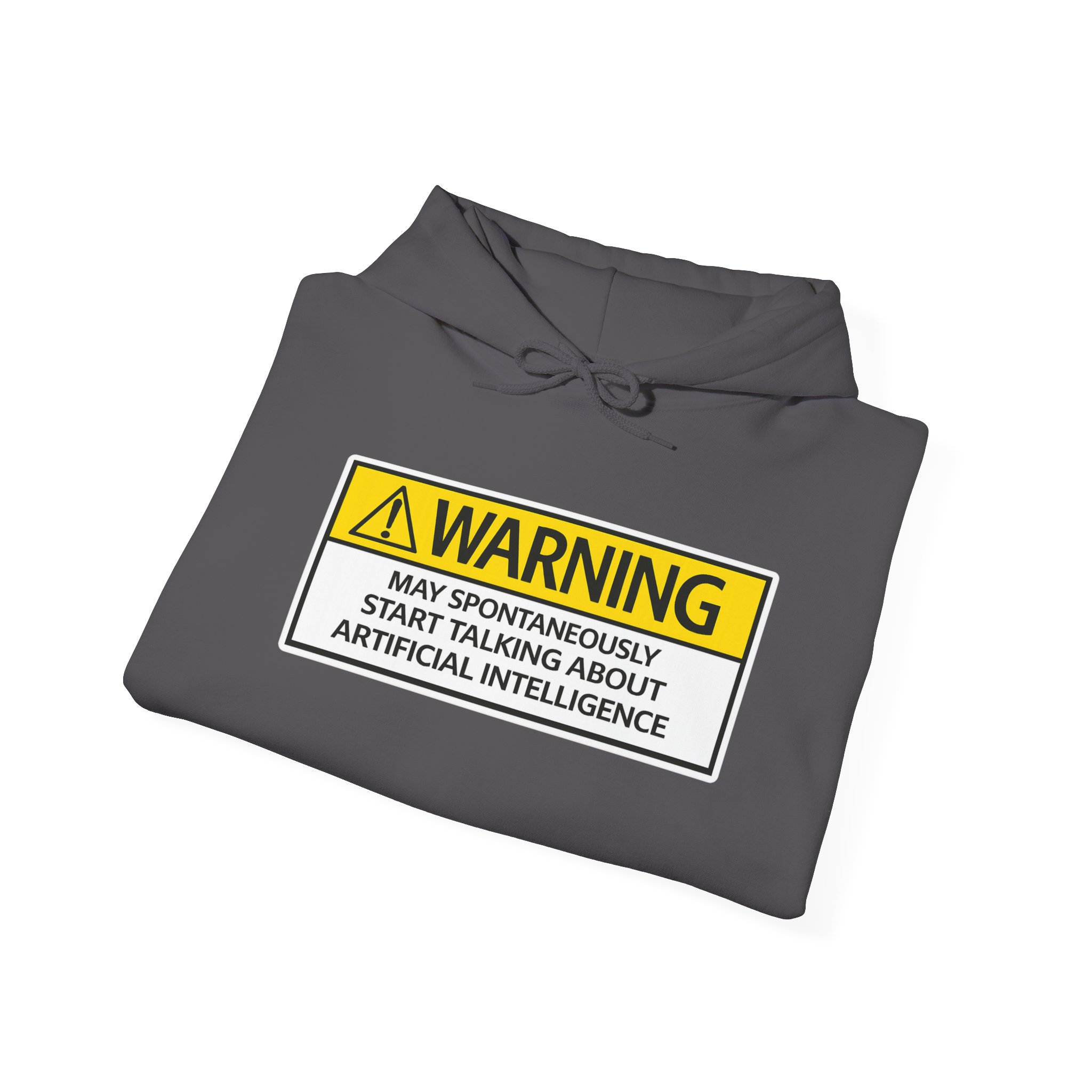 Warning May Talk About AI Hoodie | Funny Artificial Intelligence Sweatshirt - Image 41