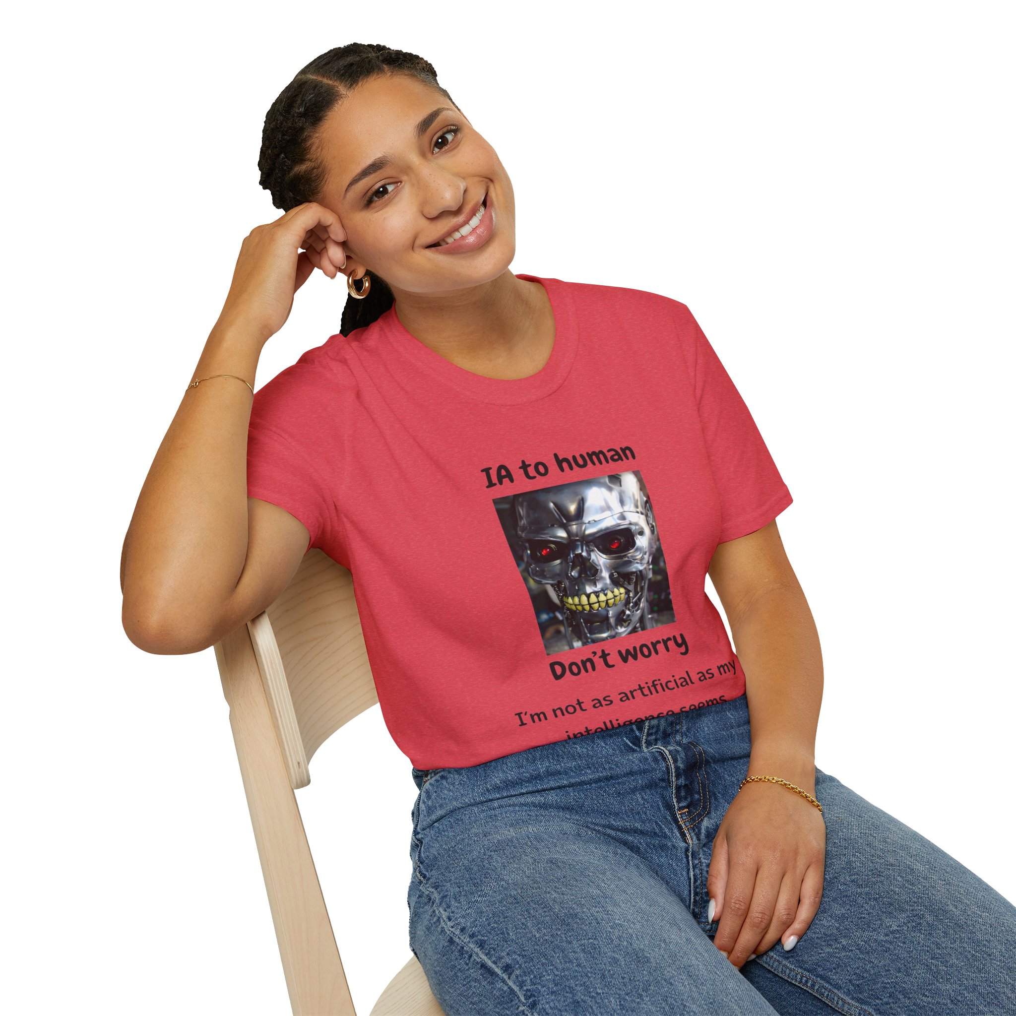 IA to Human Don't Worry — Funny AI Humor T-Shirt for Tech & Developers - Image 151