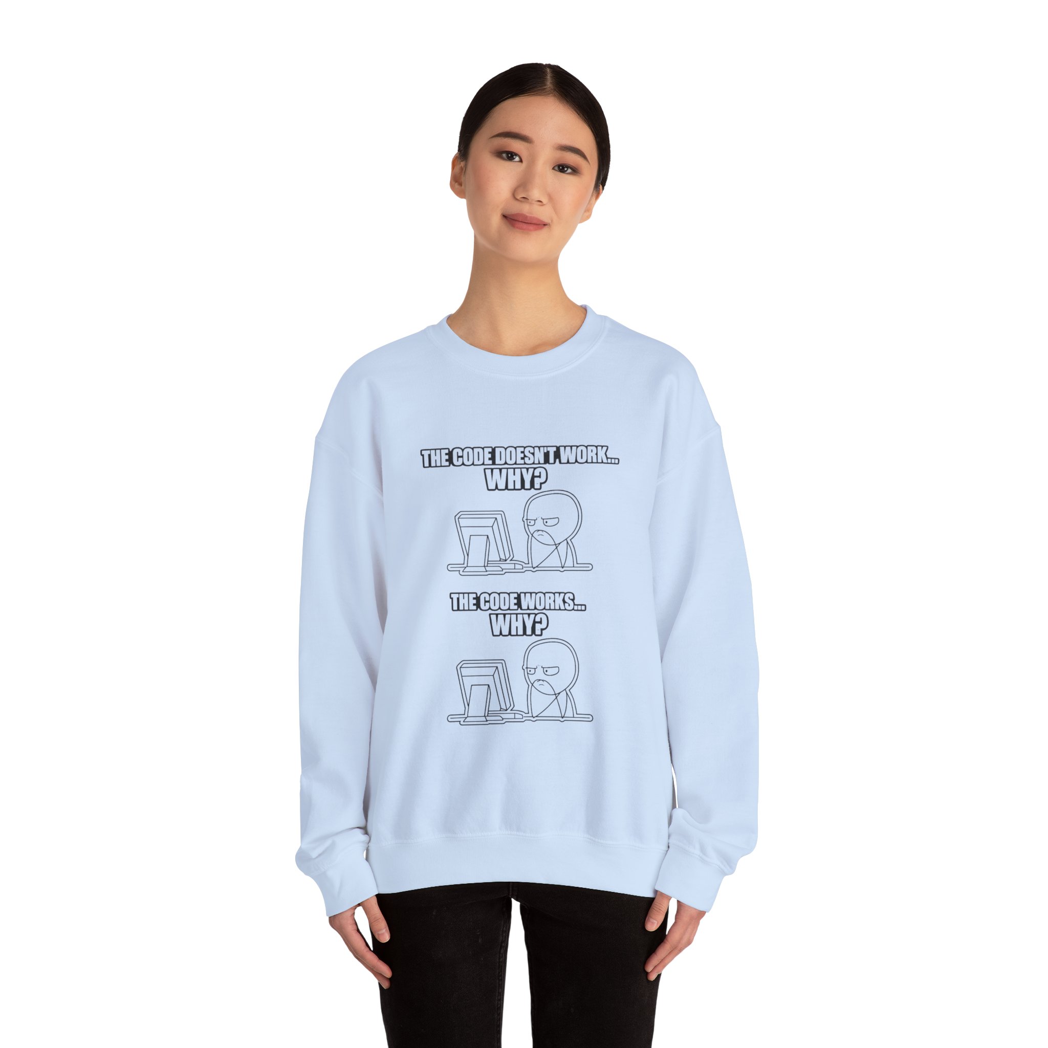 Now That Is a Powerful Cat — AI Meme Sweatshirt for Developers & Tech Fans - Image 58