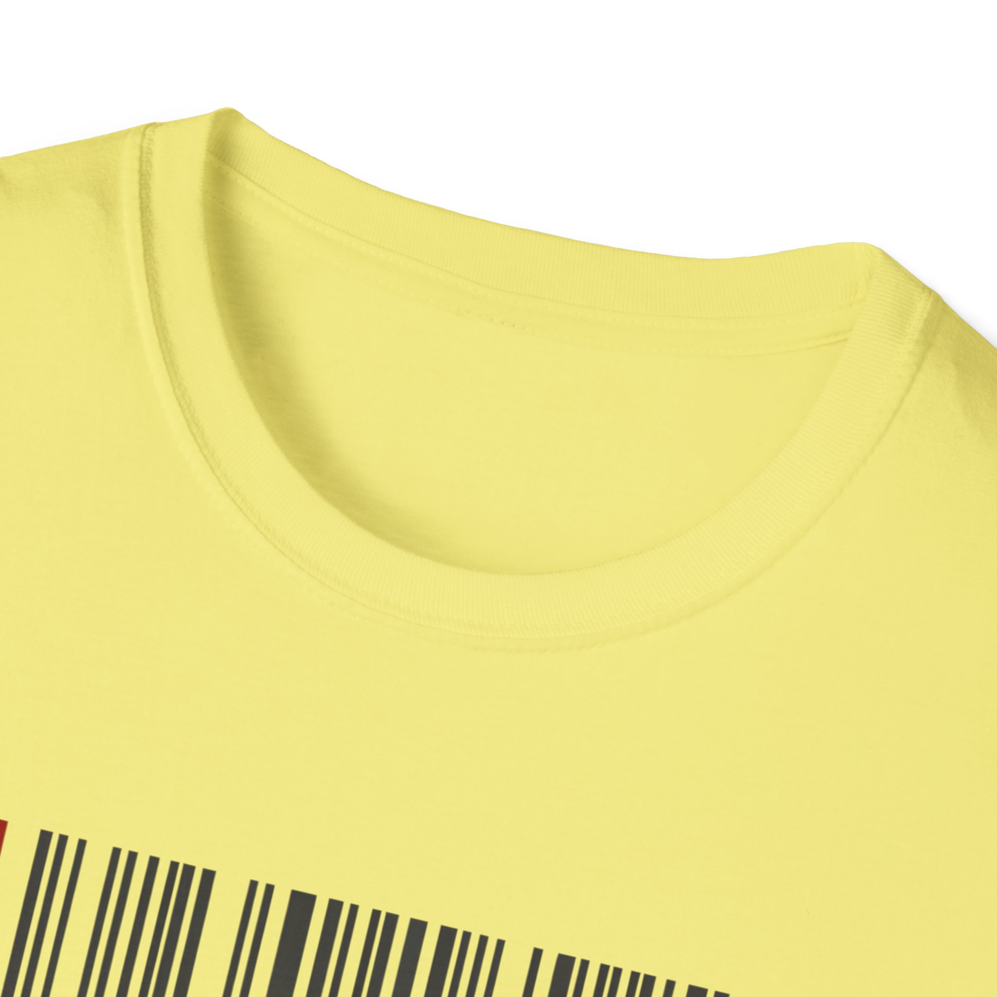 AI Generated Barcode Dark Minimalist Generative Art Graphic T-Shirt - Image 69
