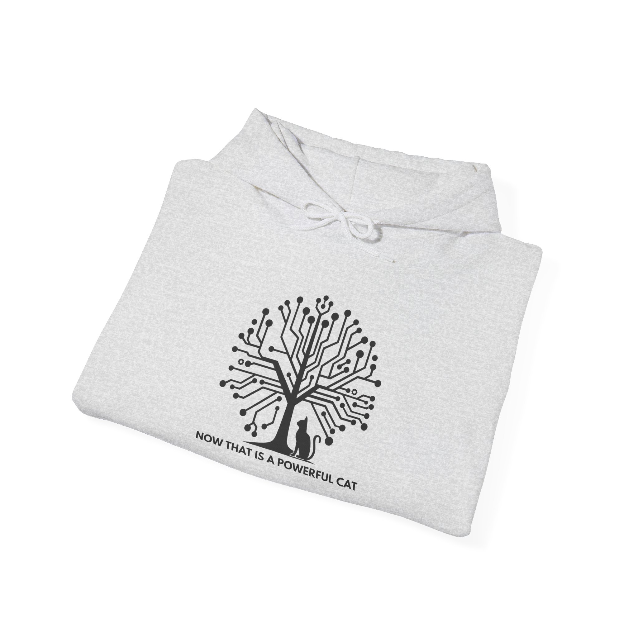 Neural Tree Cat Hoodie | AI Nature Pullover for Developers & Cat Lovers - Image 31