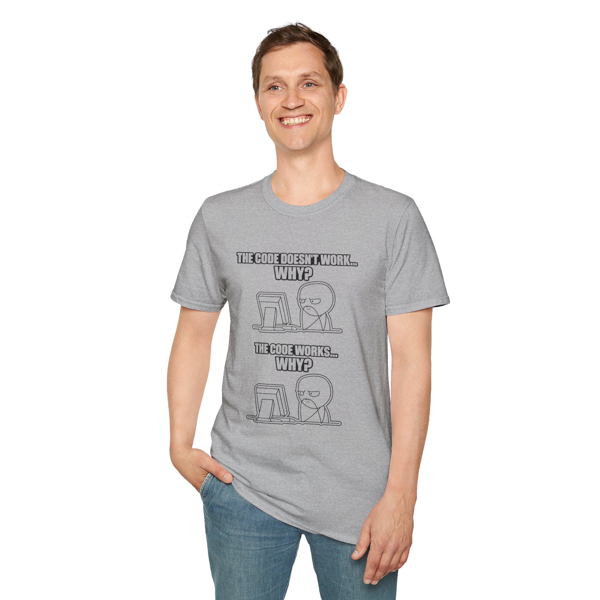 Now That Is a Powerful Cat — Funny AI Meme T-Shirt for Tech Nerds - Image 39
