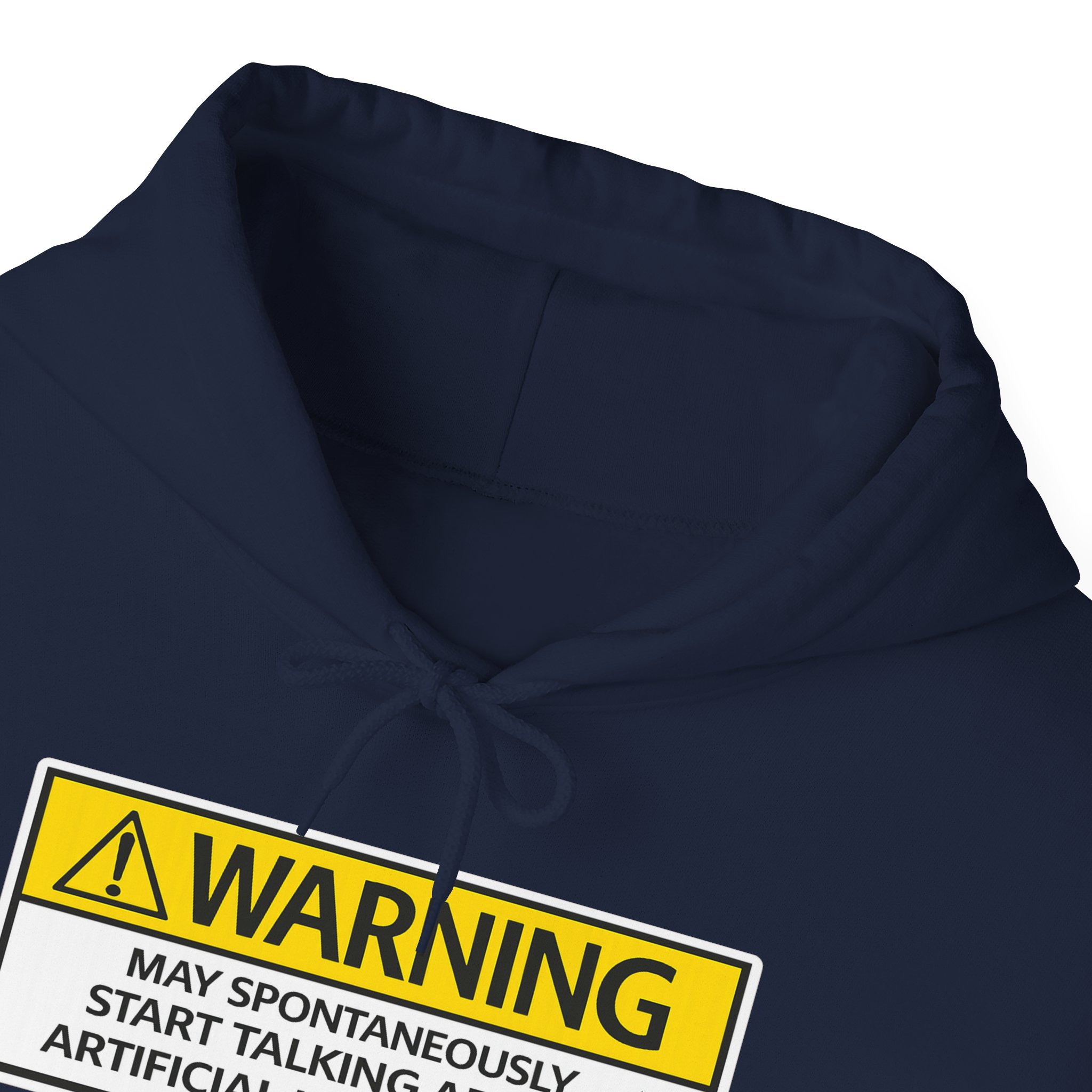 Warning May Talk About AI Hoodie | Funny Artificial Intelligence Sweatshirt - Image 33