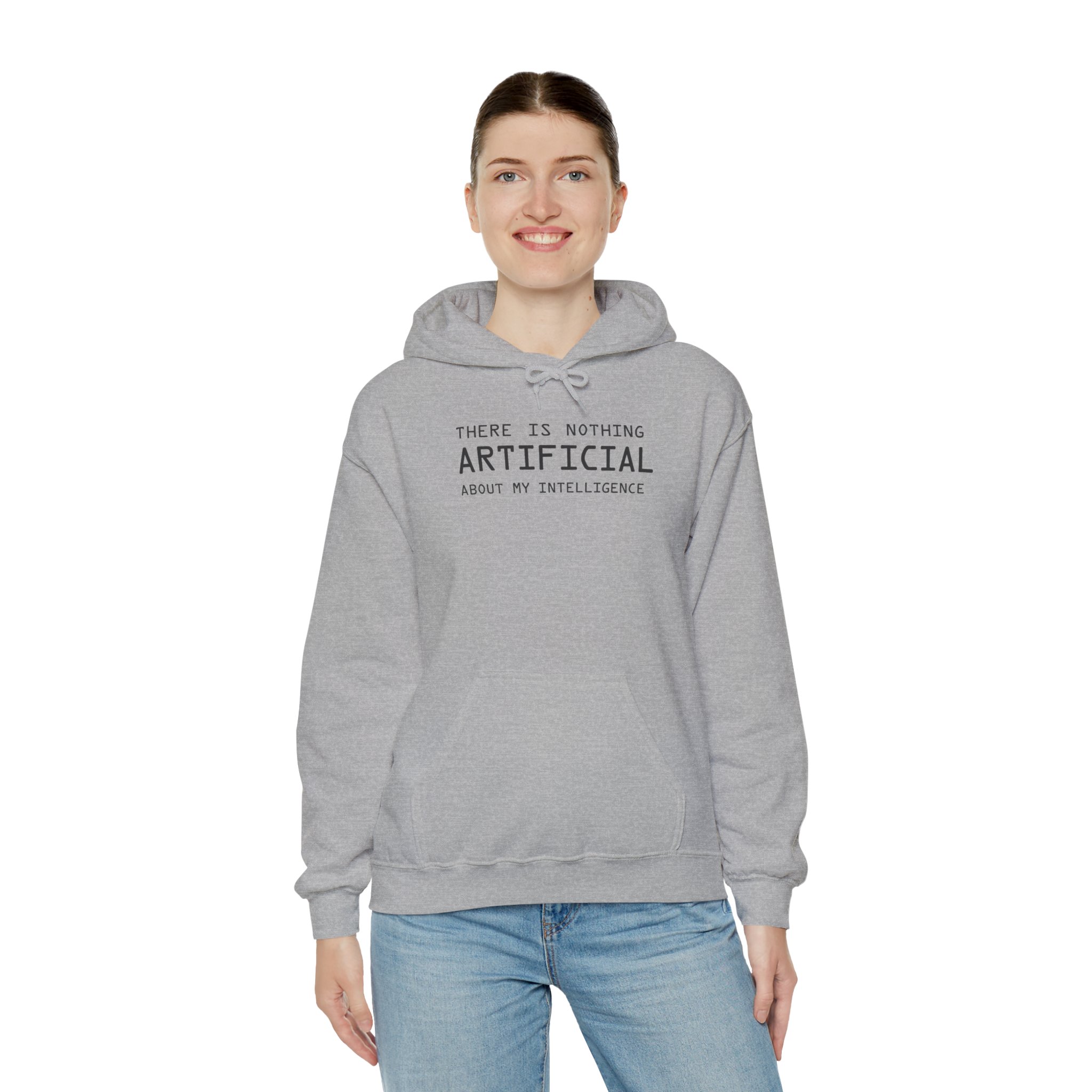 There Is Nothing Artificial About My Intelligence – Funny AI Hoodie - Image 56