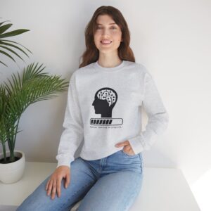 Machine Learning In Progress – Funny AI Brain Crewneck Sweatshirt