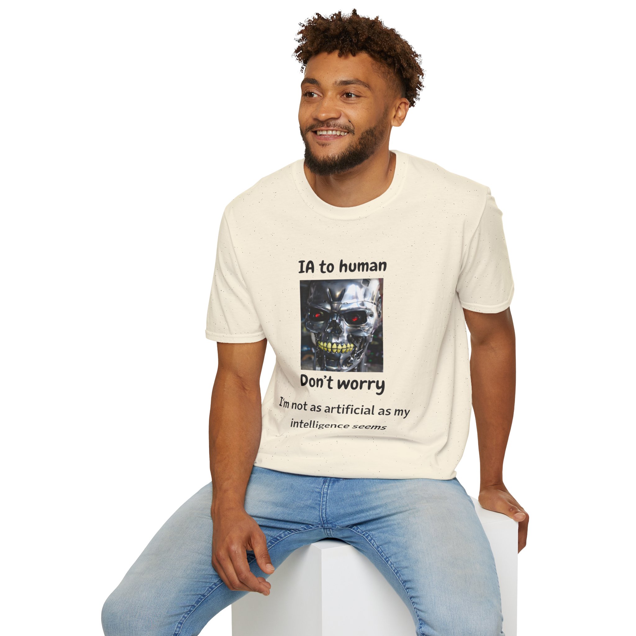 IA to Human Don't Worry — Funny AI Humor T-Shirt for Tech & Developers - Image 64