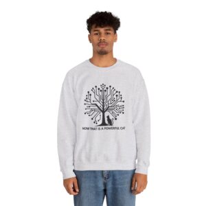 Neural Tree Cat sweatshirt | AI Nature Pullover for Developers & Cat Lovers