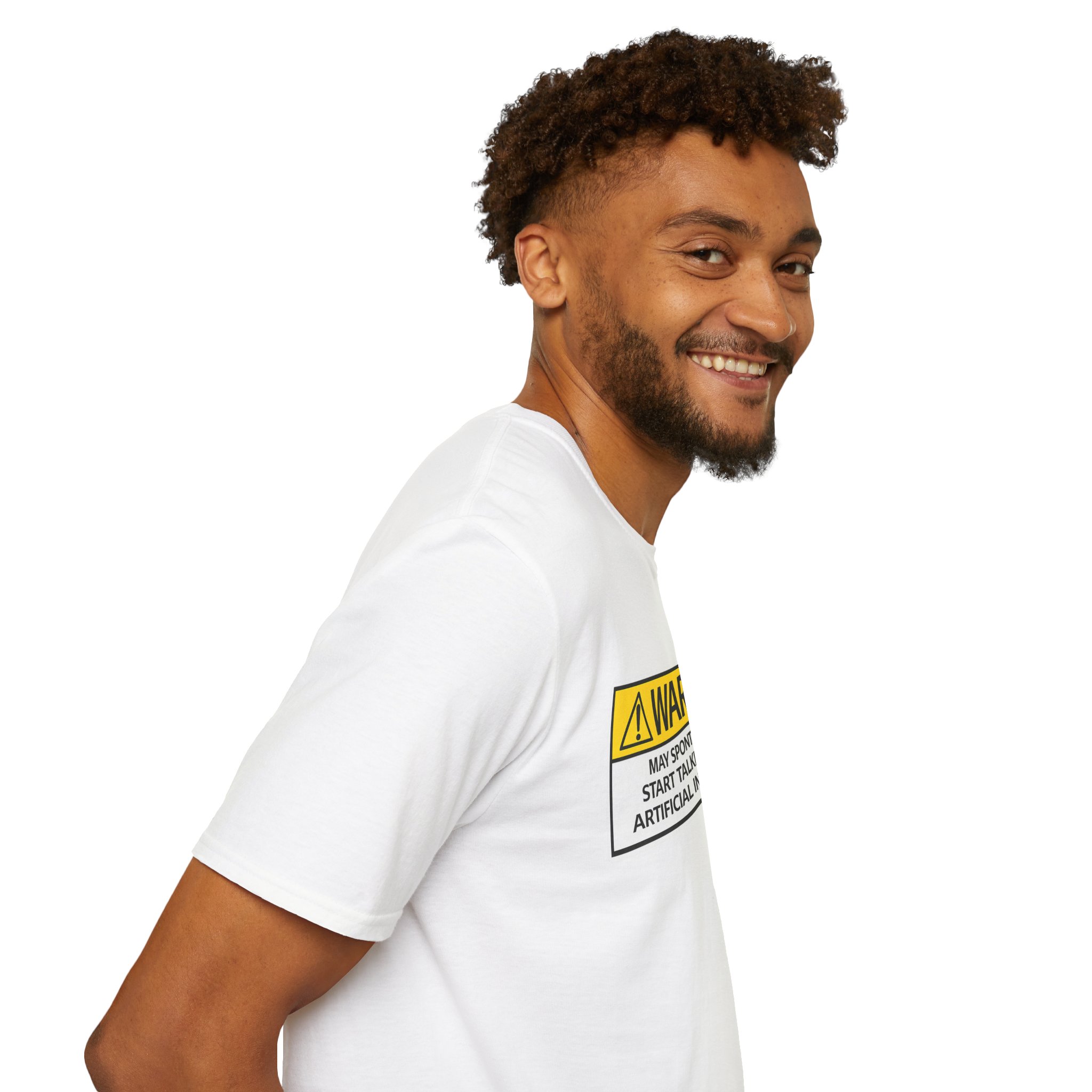 Warning May Talk About AI Tee | Funny Artificial Intelligence Shirt - Image 13
