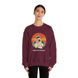 Wired for Success Retro Robot Thinker AI Tech Sweatshirt Gift