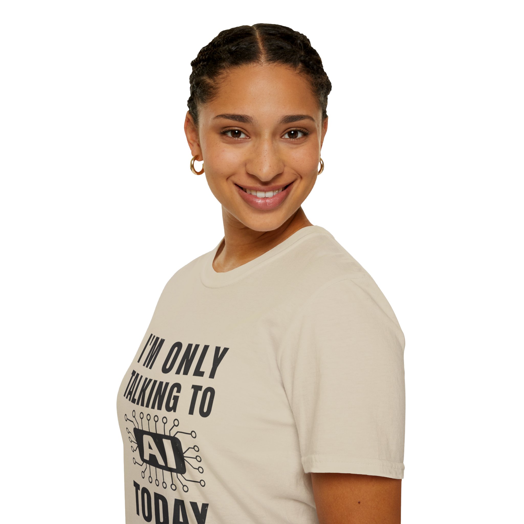 I'm Only Talking to AI Today Tee | Funny Introvert Tech Shirt - Image 23