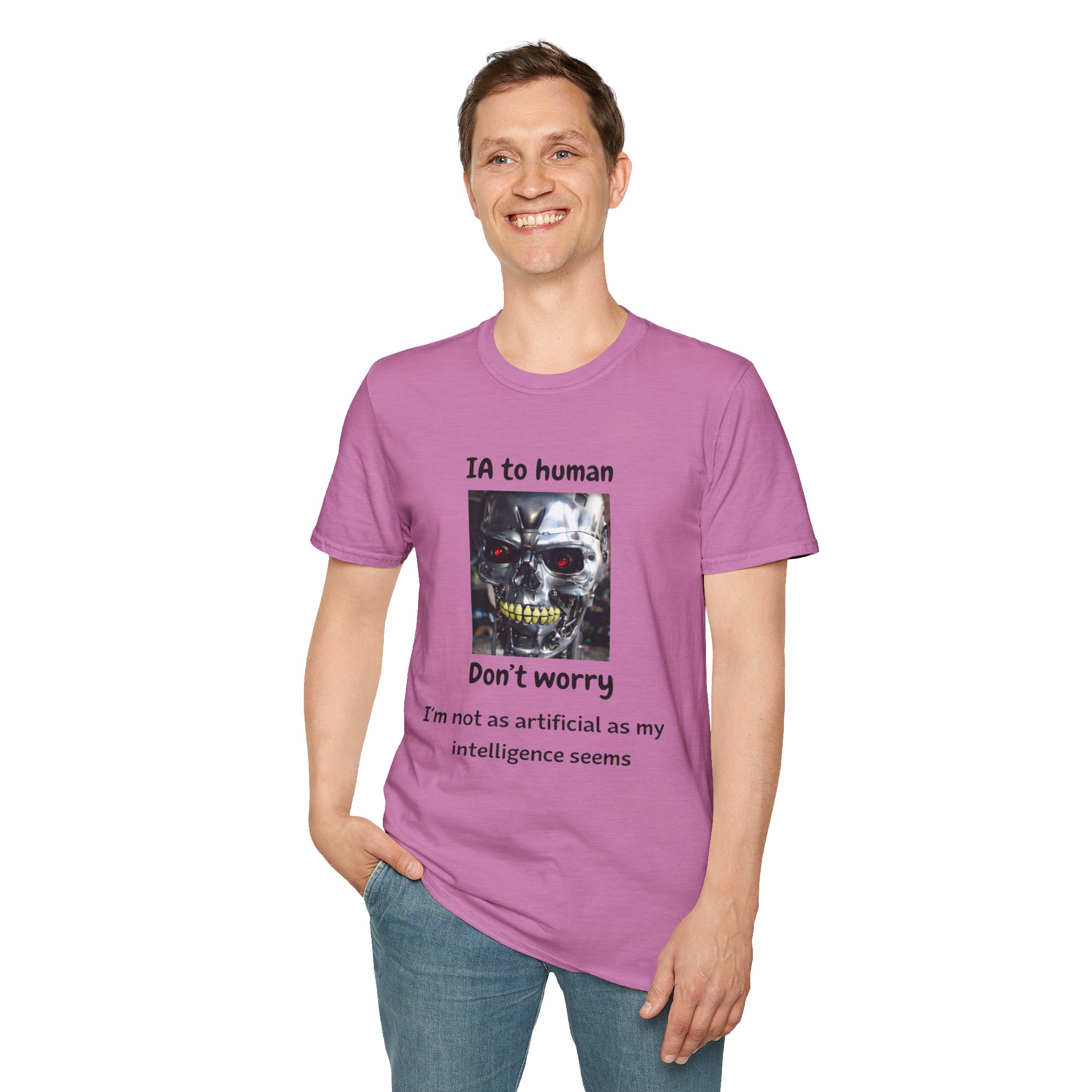 IA to Human Don't Worry — Funny AI Humor T-Shirt for Tech & Developers - Image 105