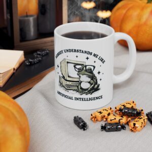 Nobody Understands Me Like AI Funny Frog Tech Coffee Cup Gift