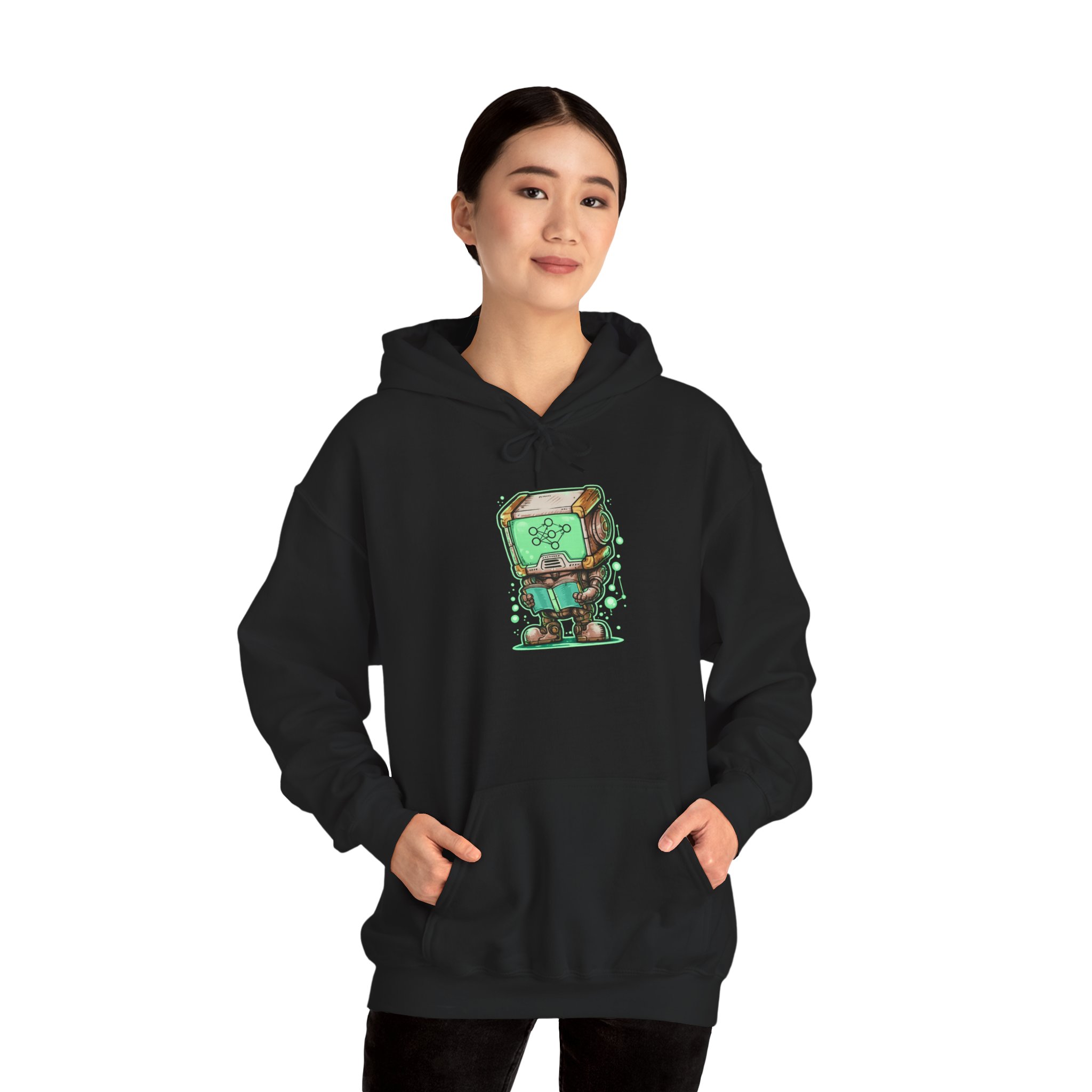 AI Robot Reading Hoodie | Neural Network Sweatshirt for ML Engineers - Image 33