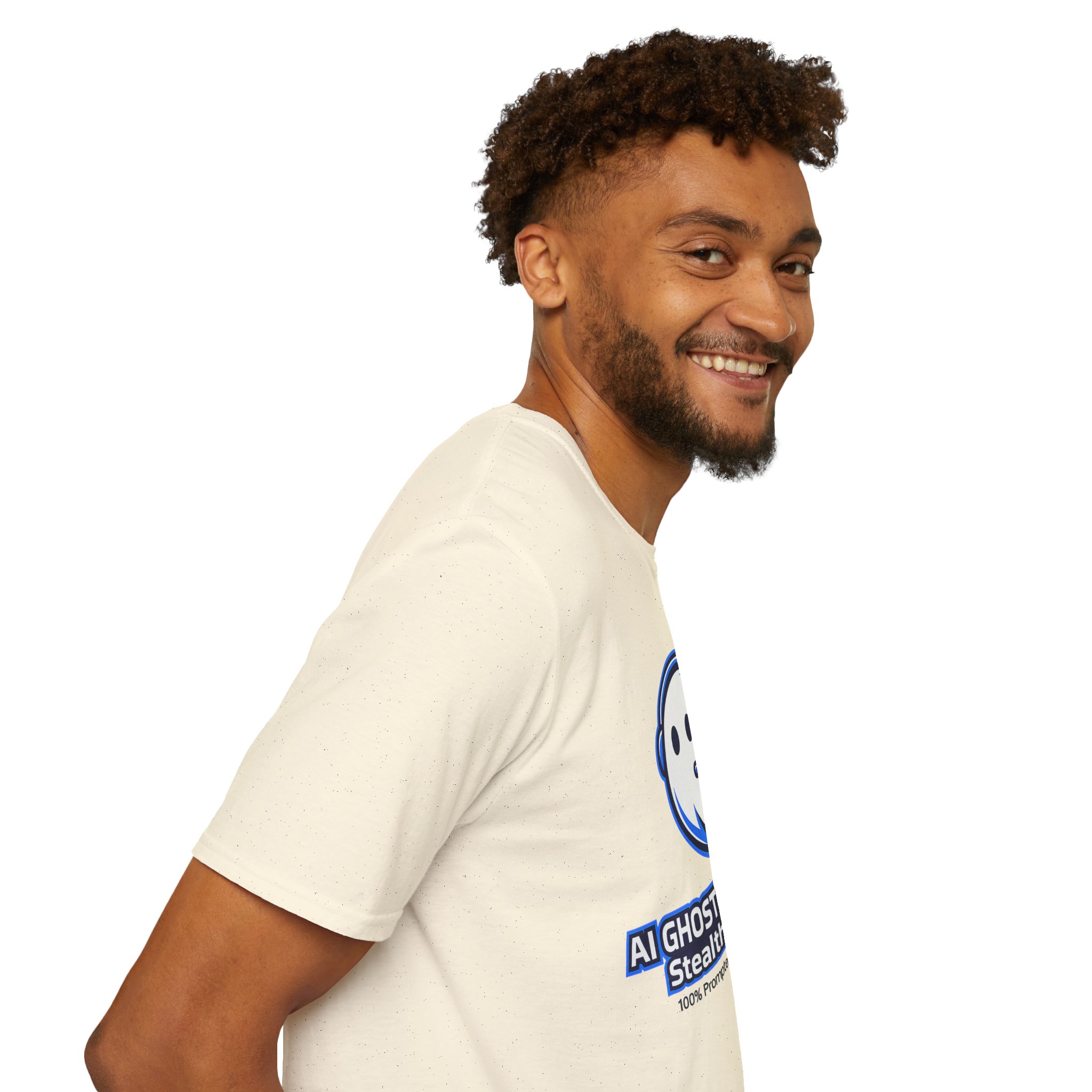 AI Ghost Worker Stealth Mode – 100% Prompted 0% Present Funny T-Shirt - Image 53