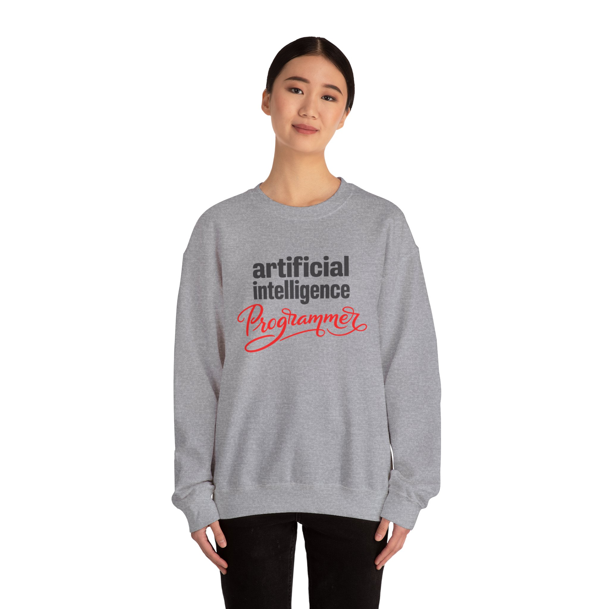 Artificial Intelligence Programmer Sweatshirt | Bold Script Developer Hoodie - Image 5