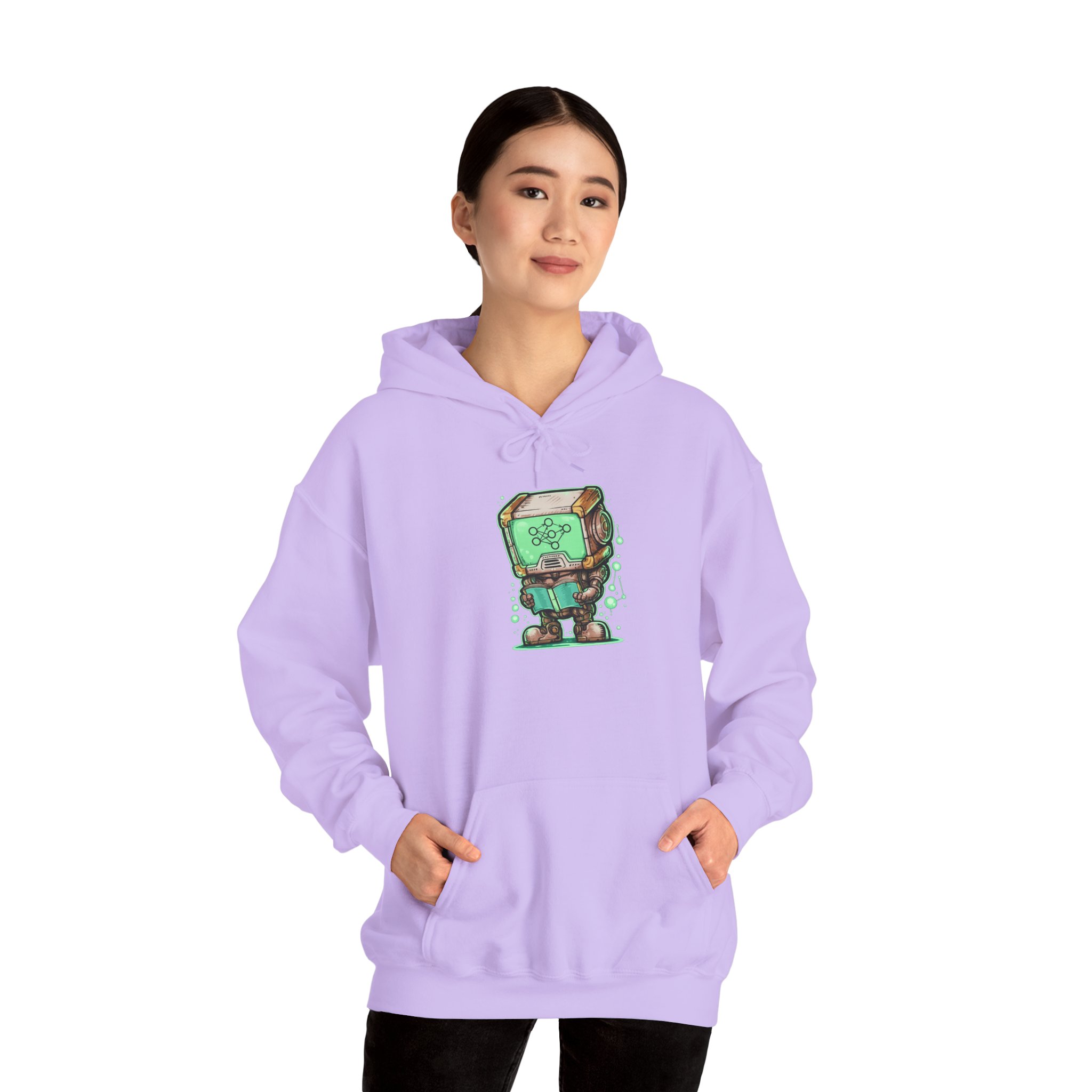 AI Robot Reading Hoodie | Neural Network Sweatshirt for ML Engineers - Image 105