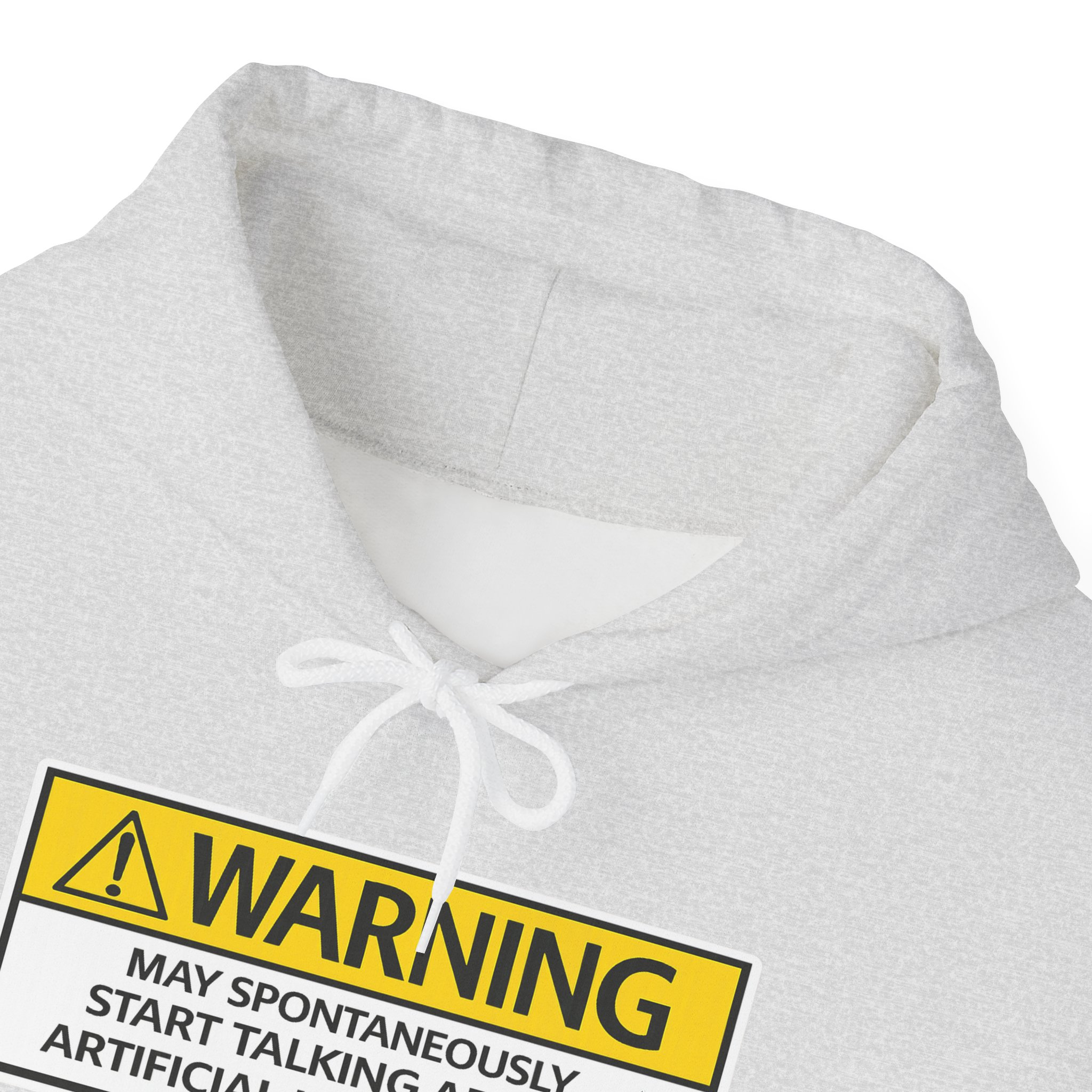 Warning May Talk About AI Hoodie | Funny Artificial Intelligence Sweatshirt - Image 105