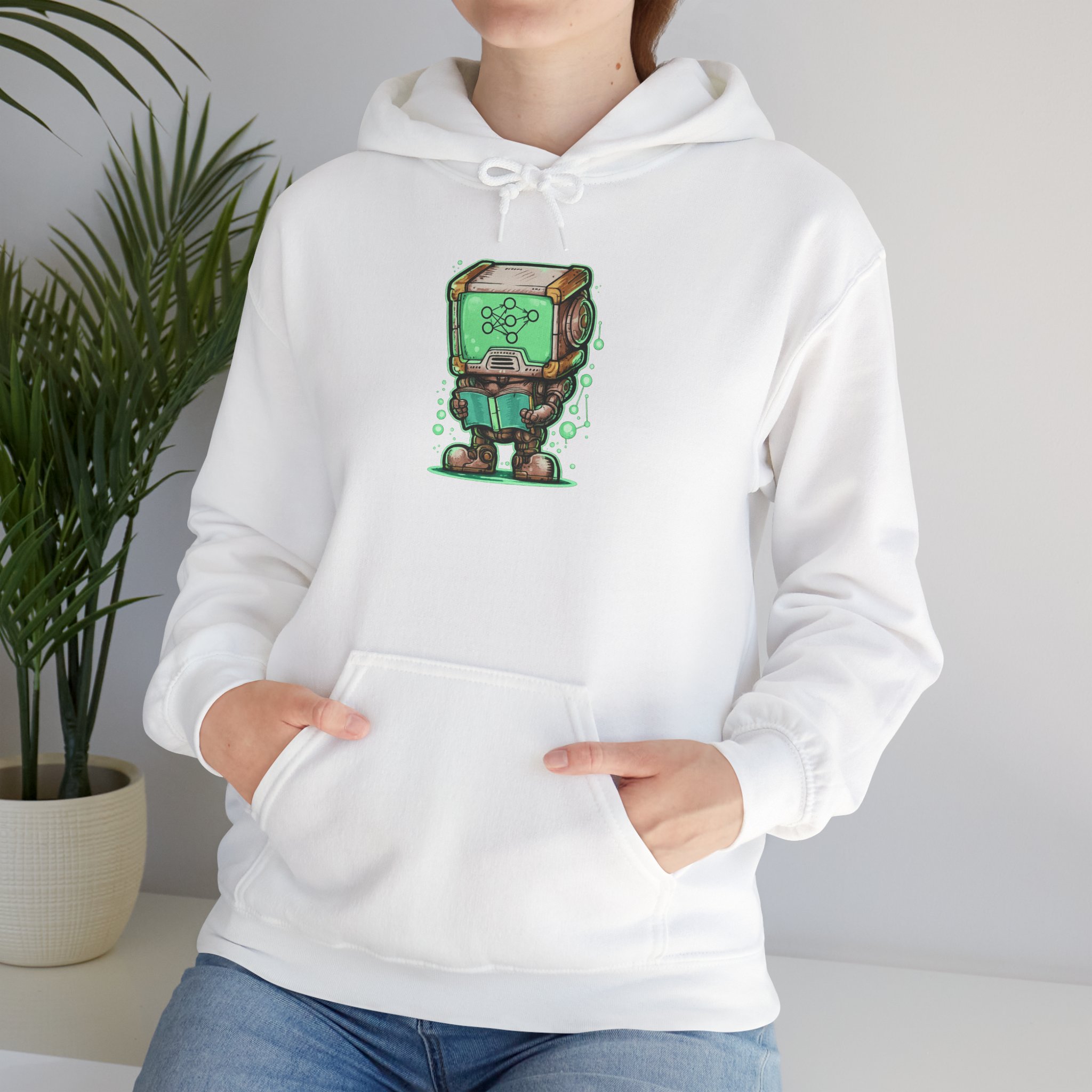AI Robot Reading Hoodie | Neural Network Sweatshirt for ML Engineers - Image 18