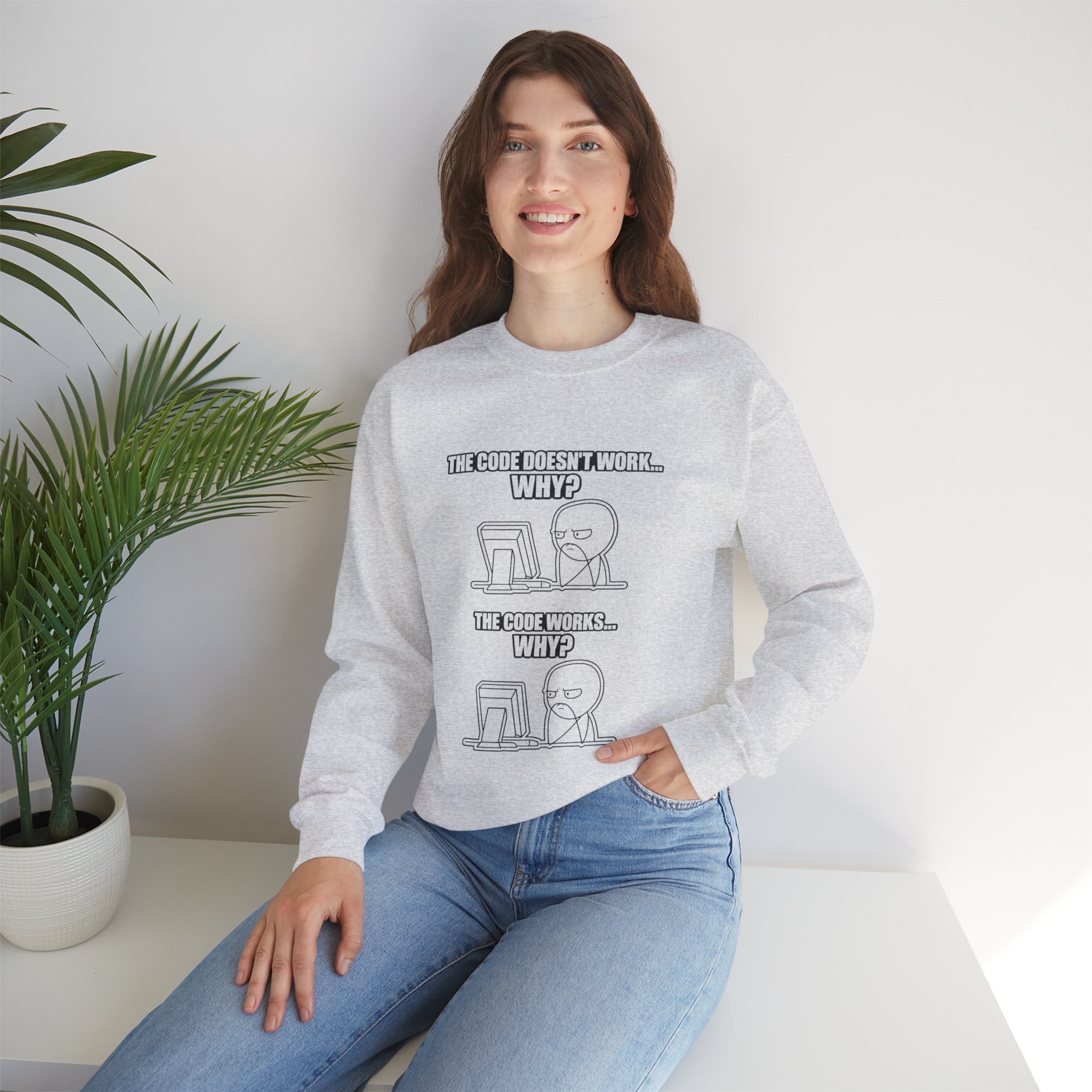 Now That Is a Powerful Cat — AI Meme Sweatshirt for Developers & Tech Fans - Image 35