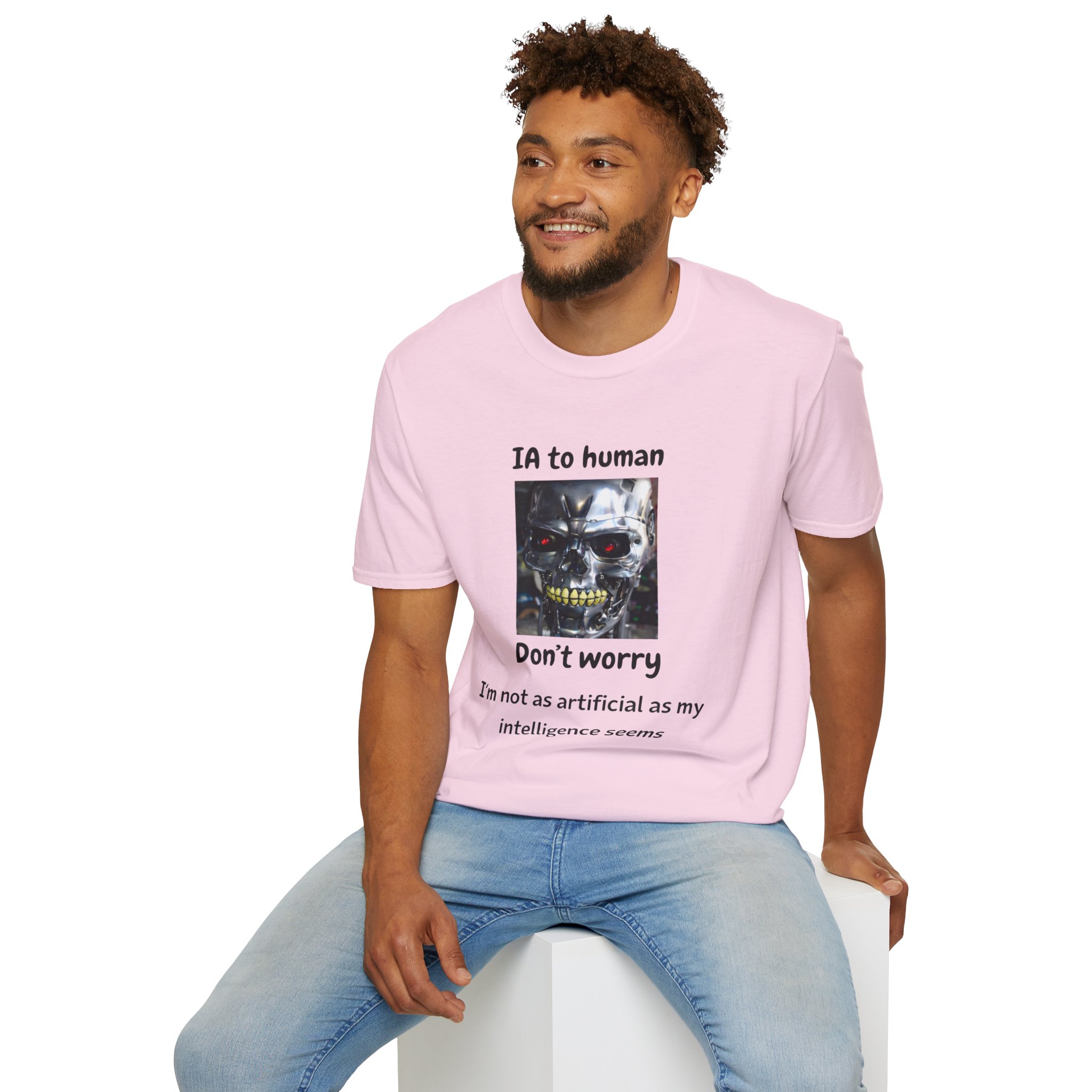 IA to Human Don't Worry — Funny AI Humor T-Shirt for Tech & Developers - Image 119