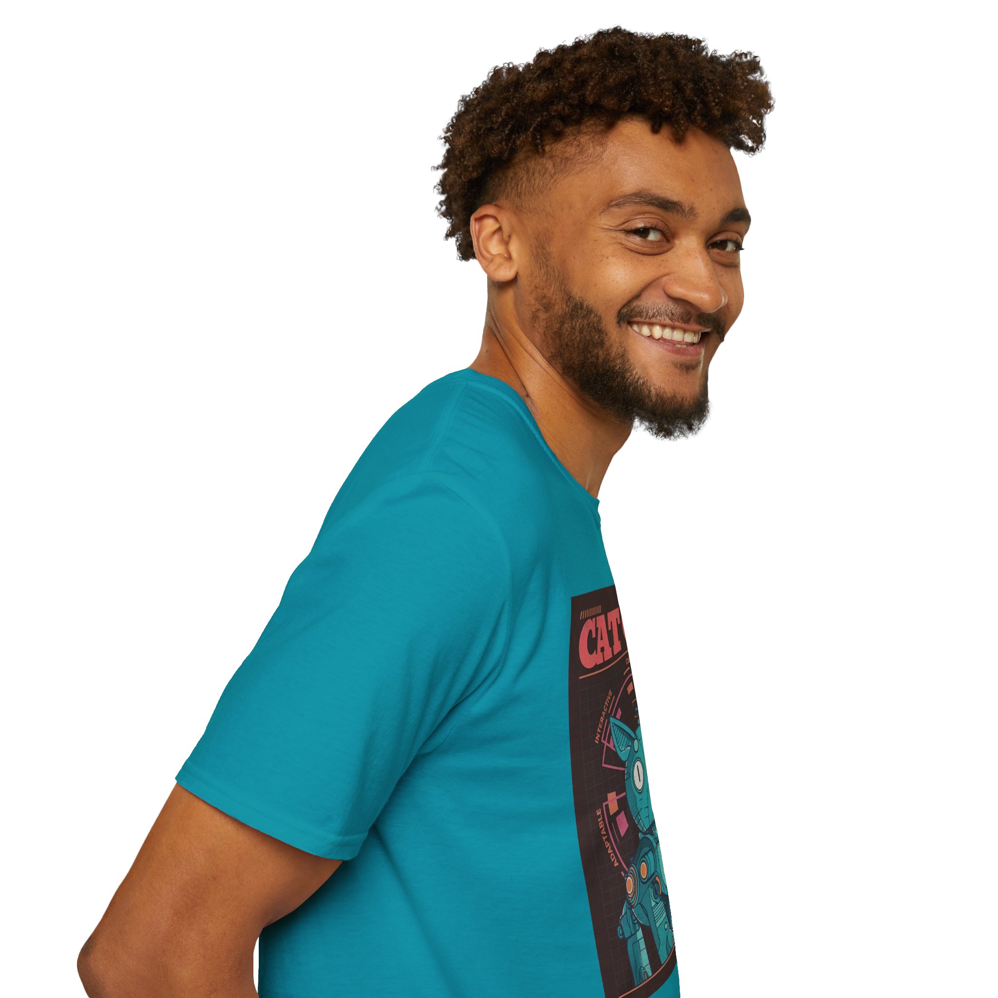 Robot Cat AI Tee | Funny Cyberpunk Cat Shirt for Tech Lovers - Image 124