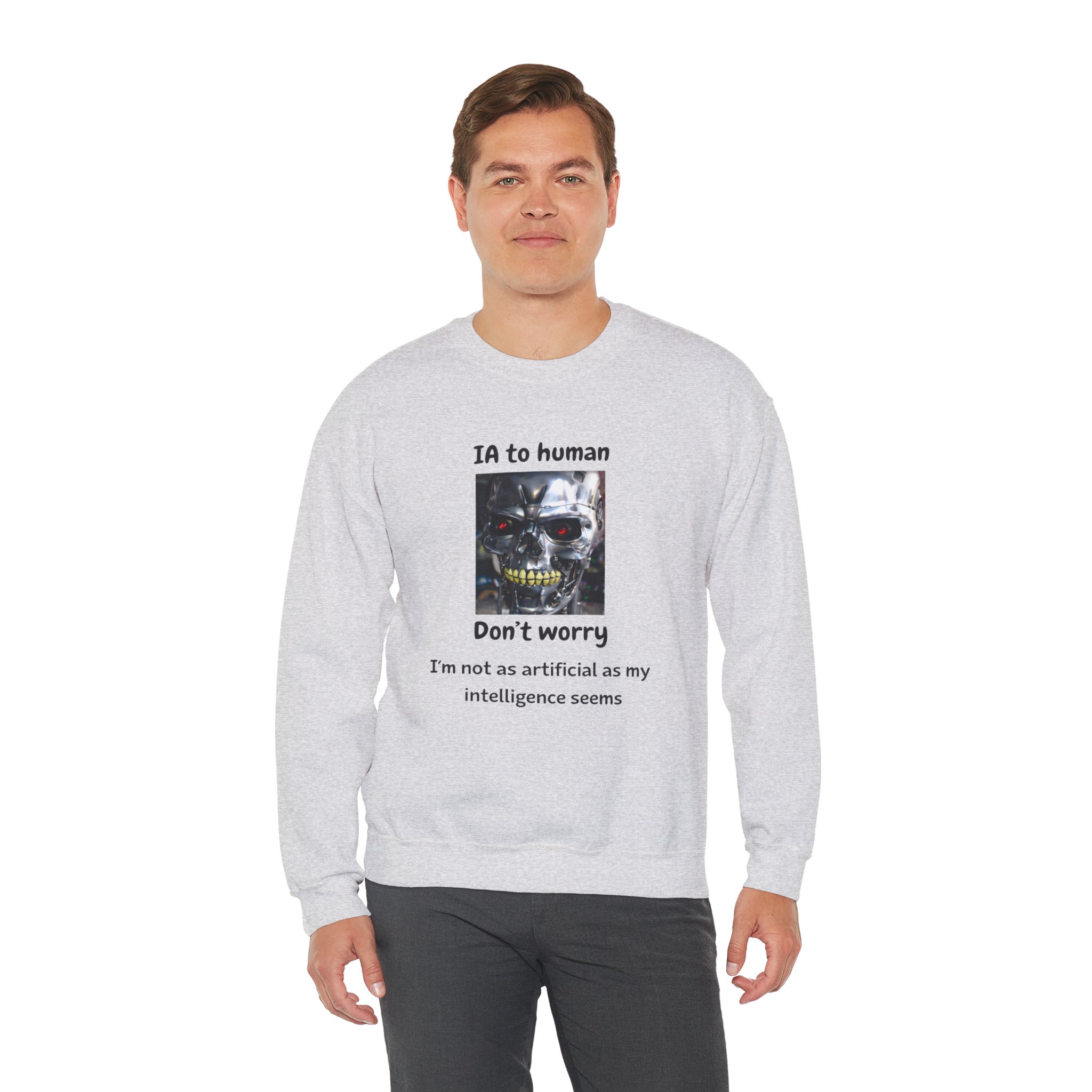 IA to Human Don't Worry — Funny AI Sweatshirt Gift for Developers - Image 35