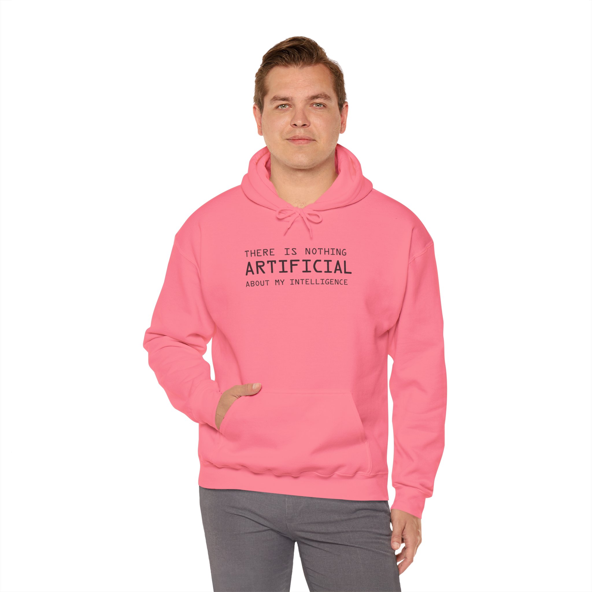 There Is Nothing Artificial About My Intelligence – Funny AI Hoodie - Image 129