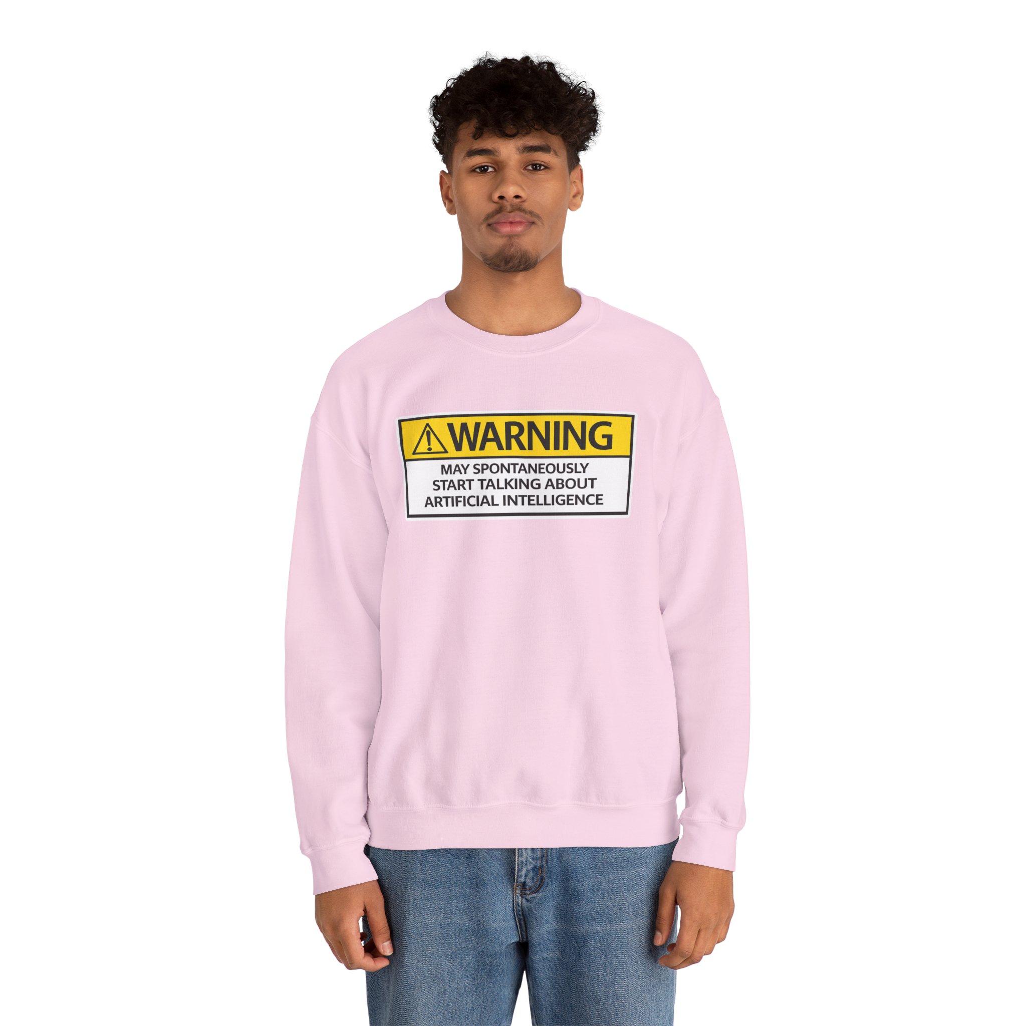 Warning May Talk About AI Sweatshirt | Funny Artificial Intelligence Hoodie - Image 89