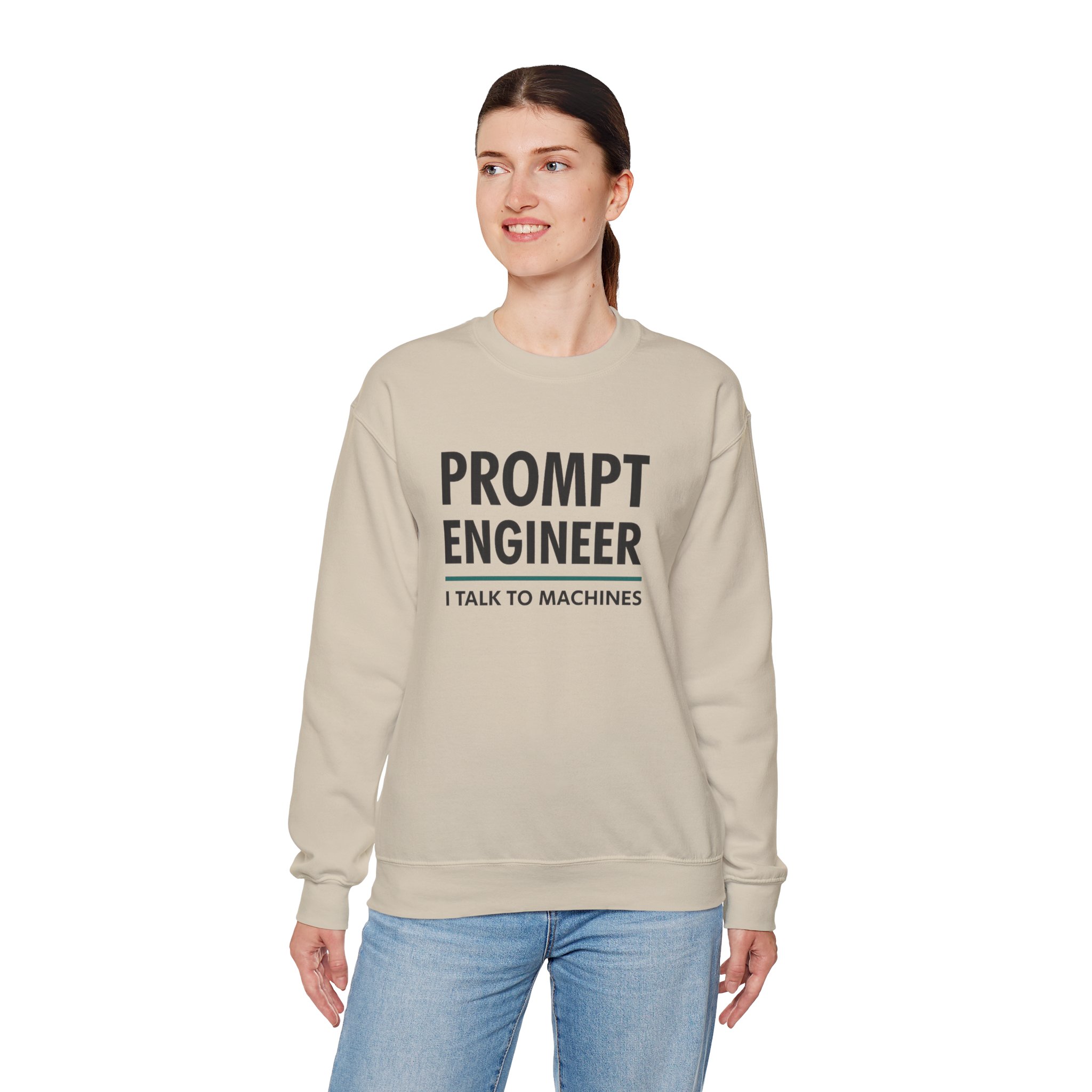Prompt Engineer I Talk To Machines – Funny AI Job Title Crewneck - Image 34
