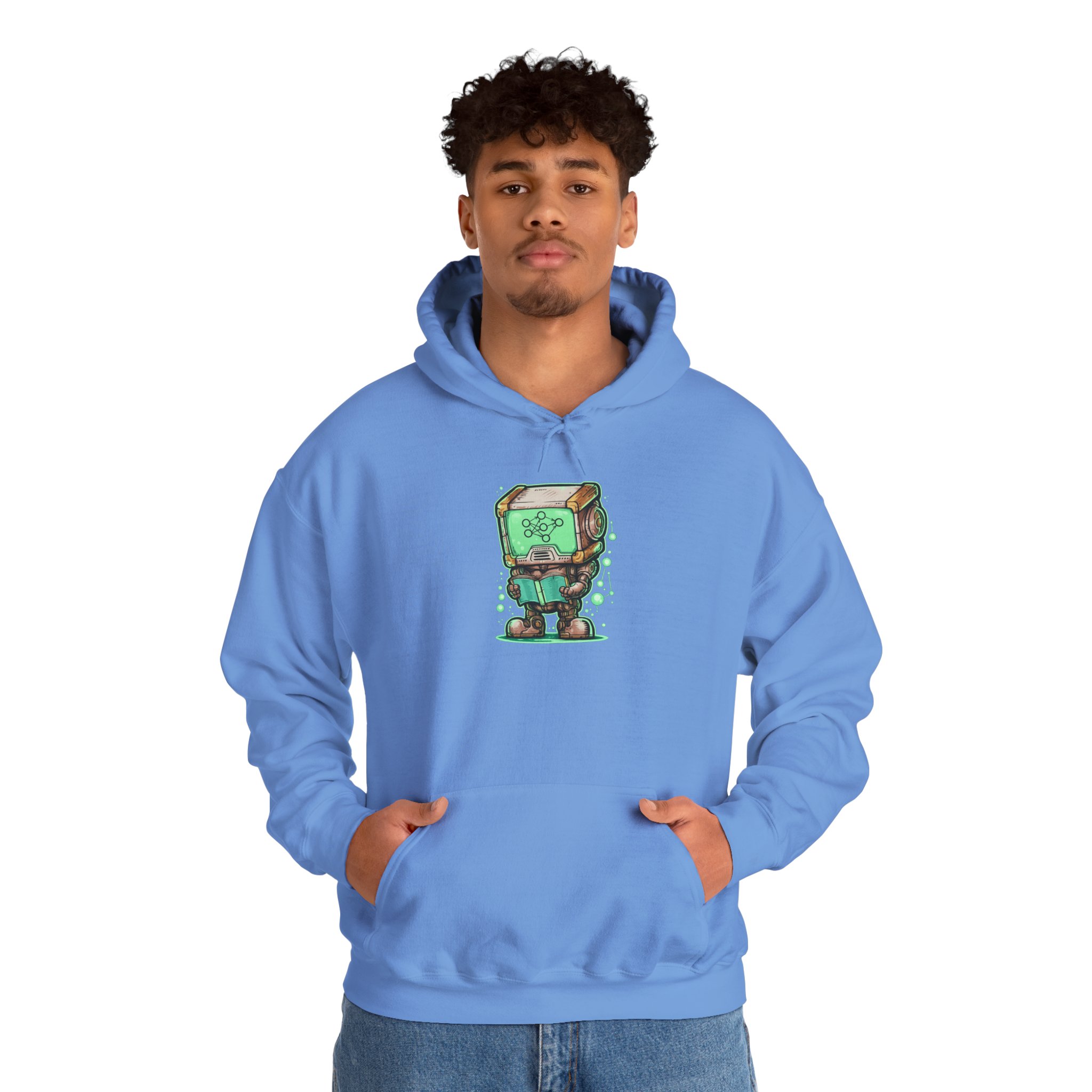 AI Robot Reading Hoodie | Neural Network Sweatshirt for ML Engineers - Image 88