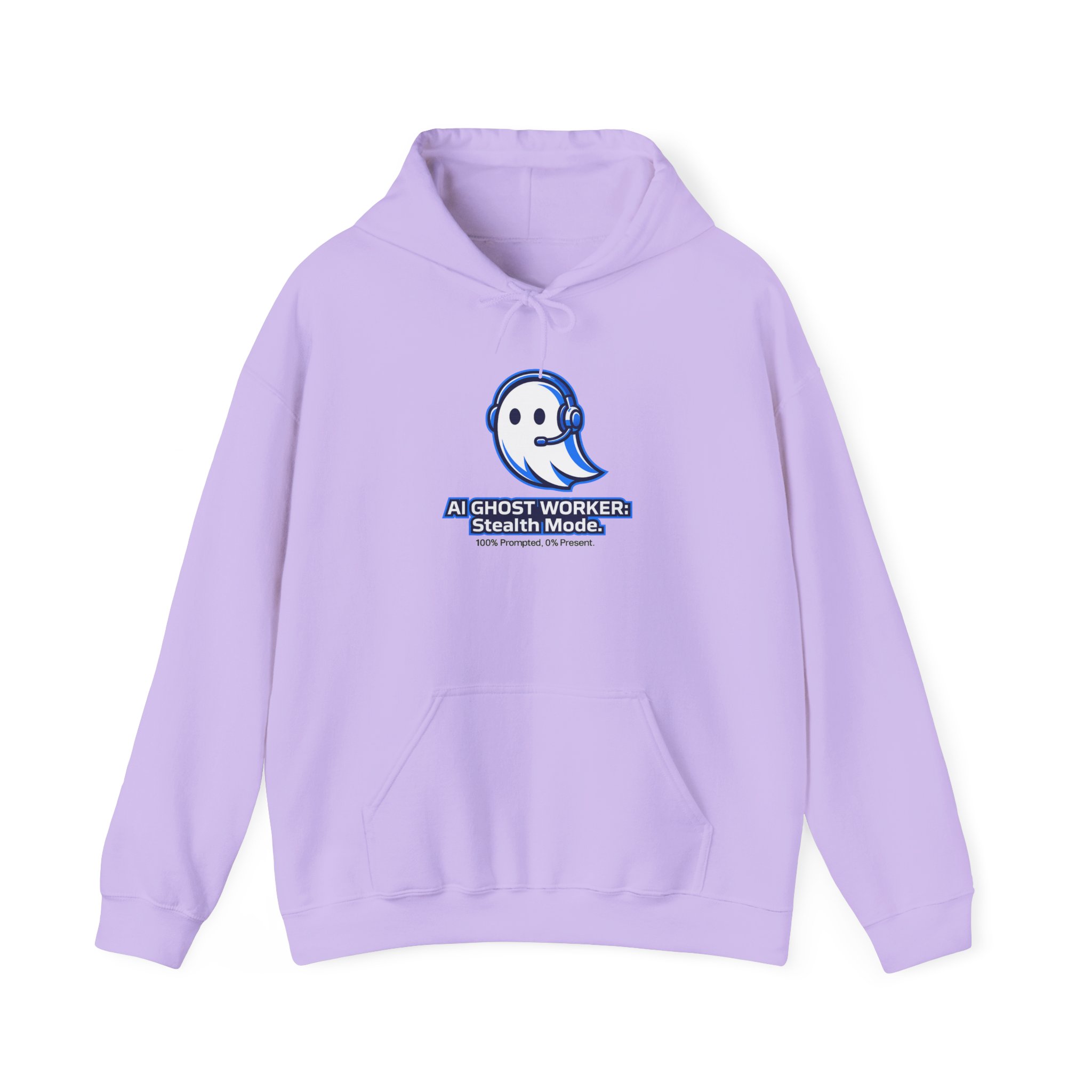 AI Ghost Worker Stealth Mode – 100% Prompted 0% Present Funny Hoodie - Image 85