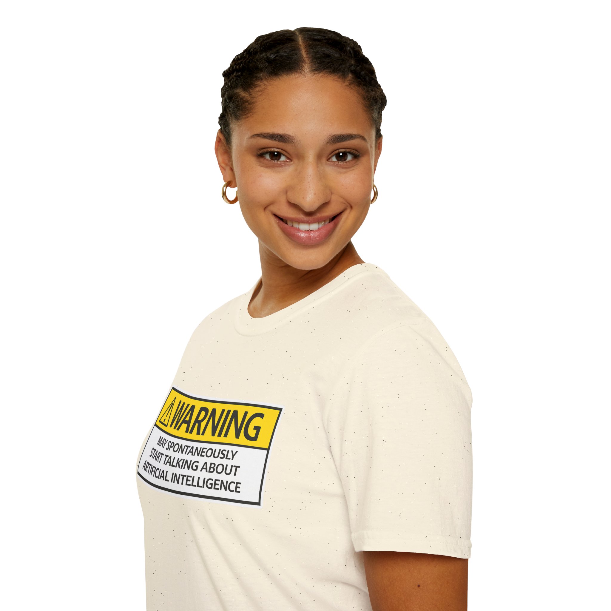 Warning May Talk About AI Tee | Funny Artificial Intelligence Shirt - Image 50