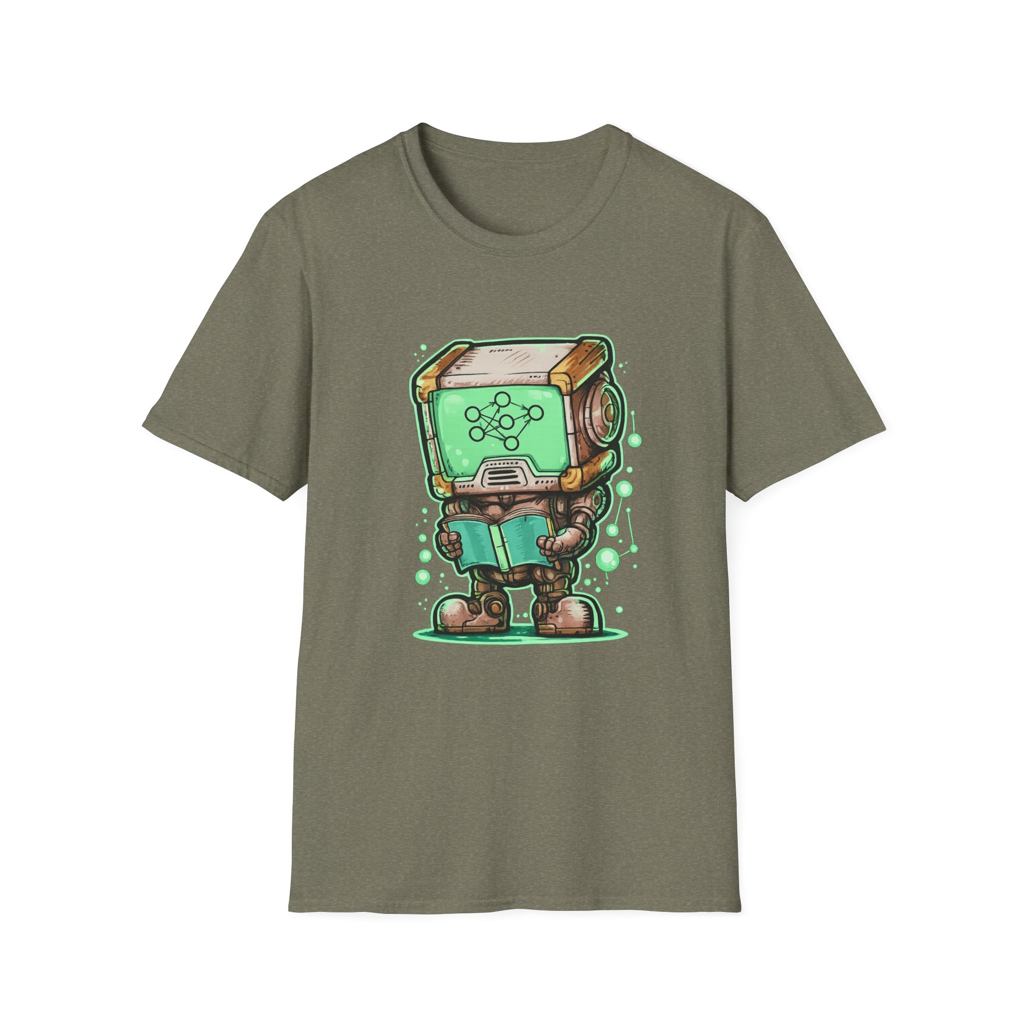AI Robot Reading Tee | Neural Network Shirt for ML Engineers - Image 55