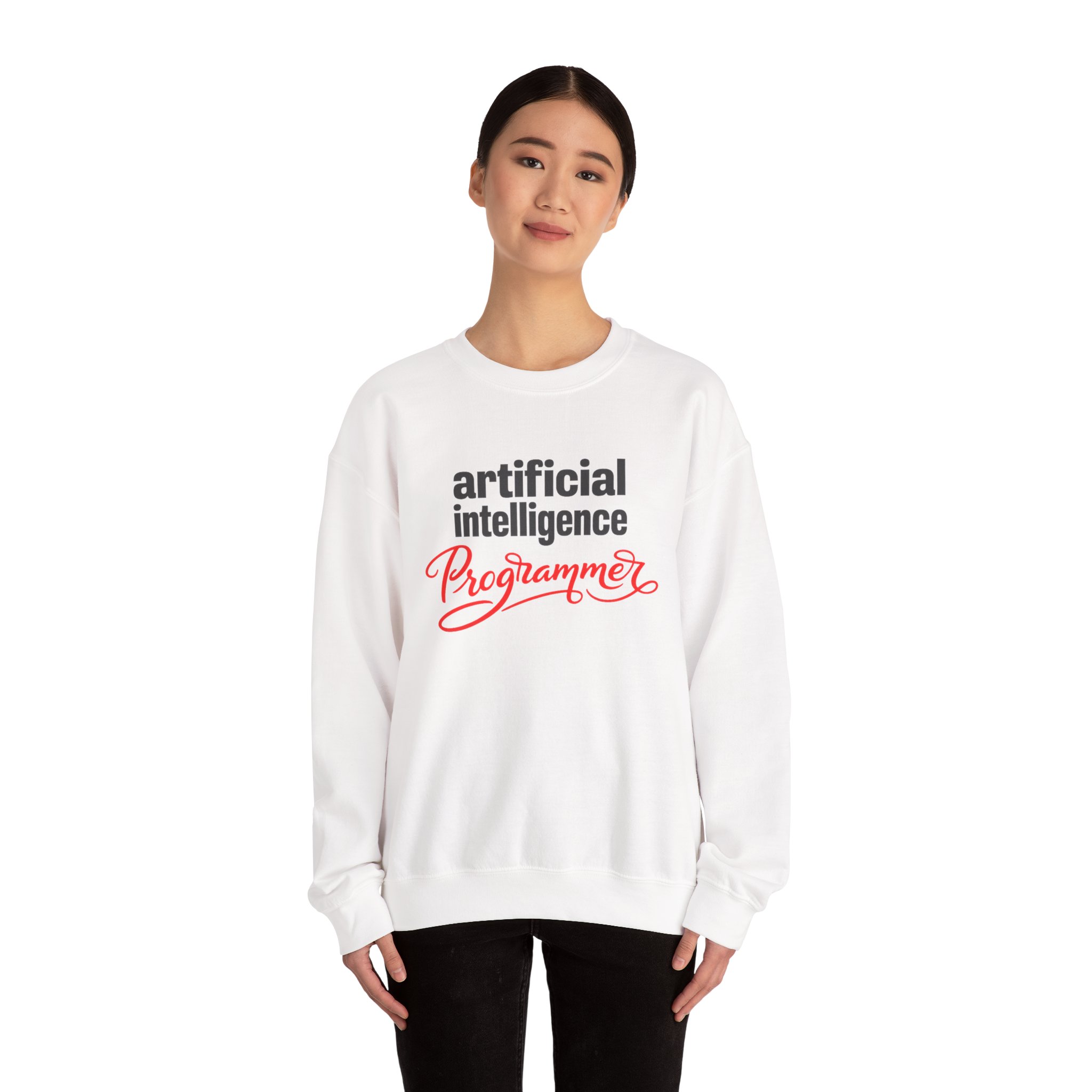 Artificial Intelligence Programmer Sweatshirt | Bold Script Developer Hoodie - Image 10