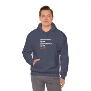 genBoomer genX genMillennial genZ genAI – Funny AI Generation Hoodie